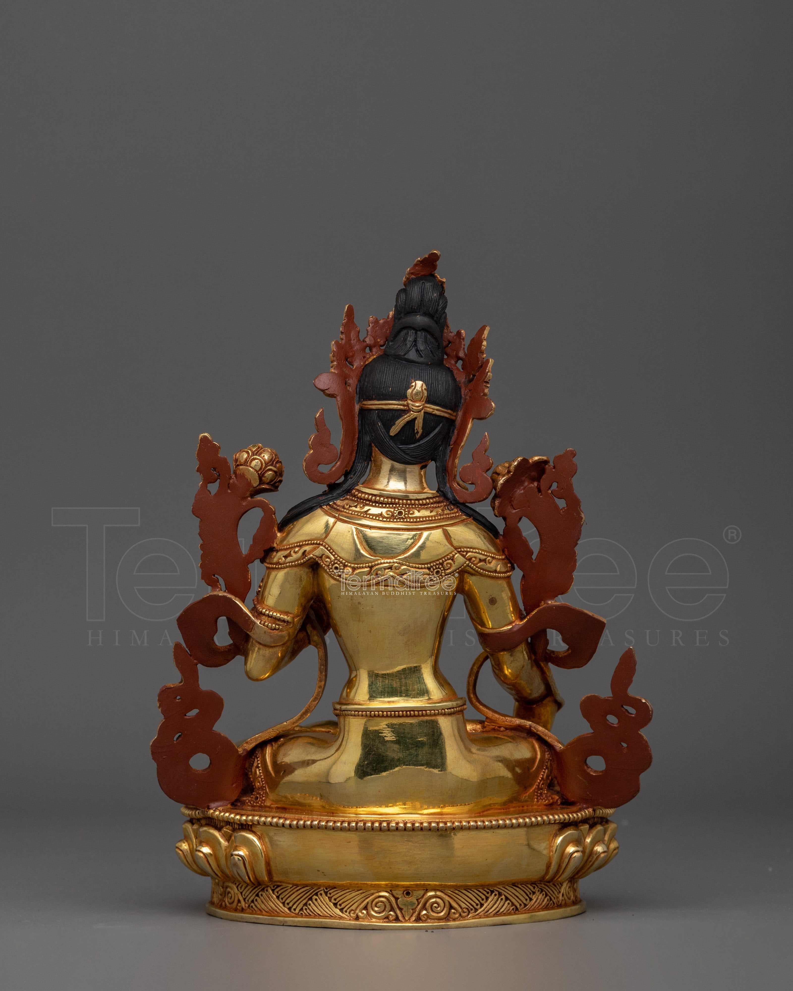 Golden Statue of White Tara | Sita Tara - Compassionate and Healing Deity