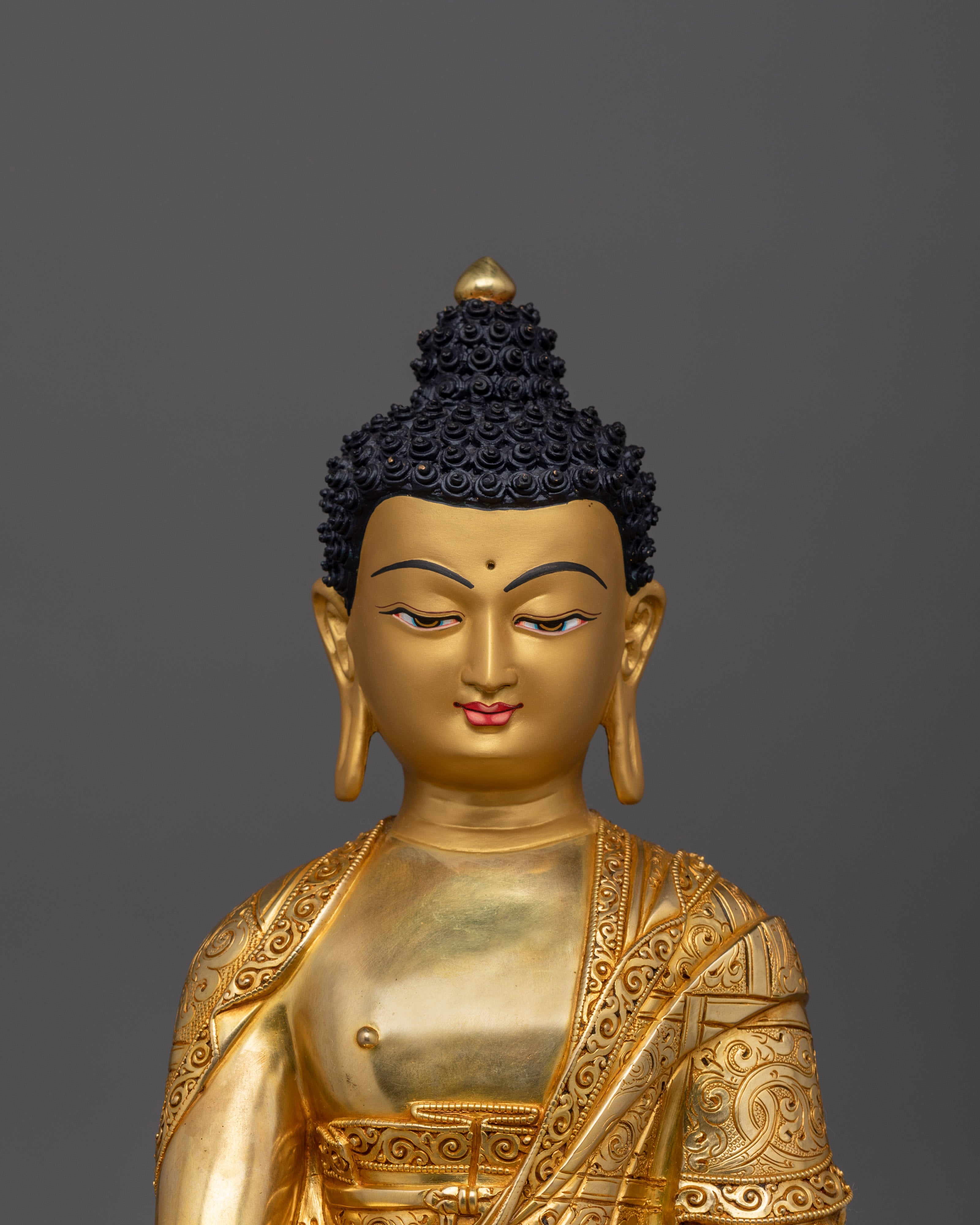 Golden Shakyamuni Buddha Statue | Gautama Buddha - The Awakened One