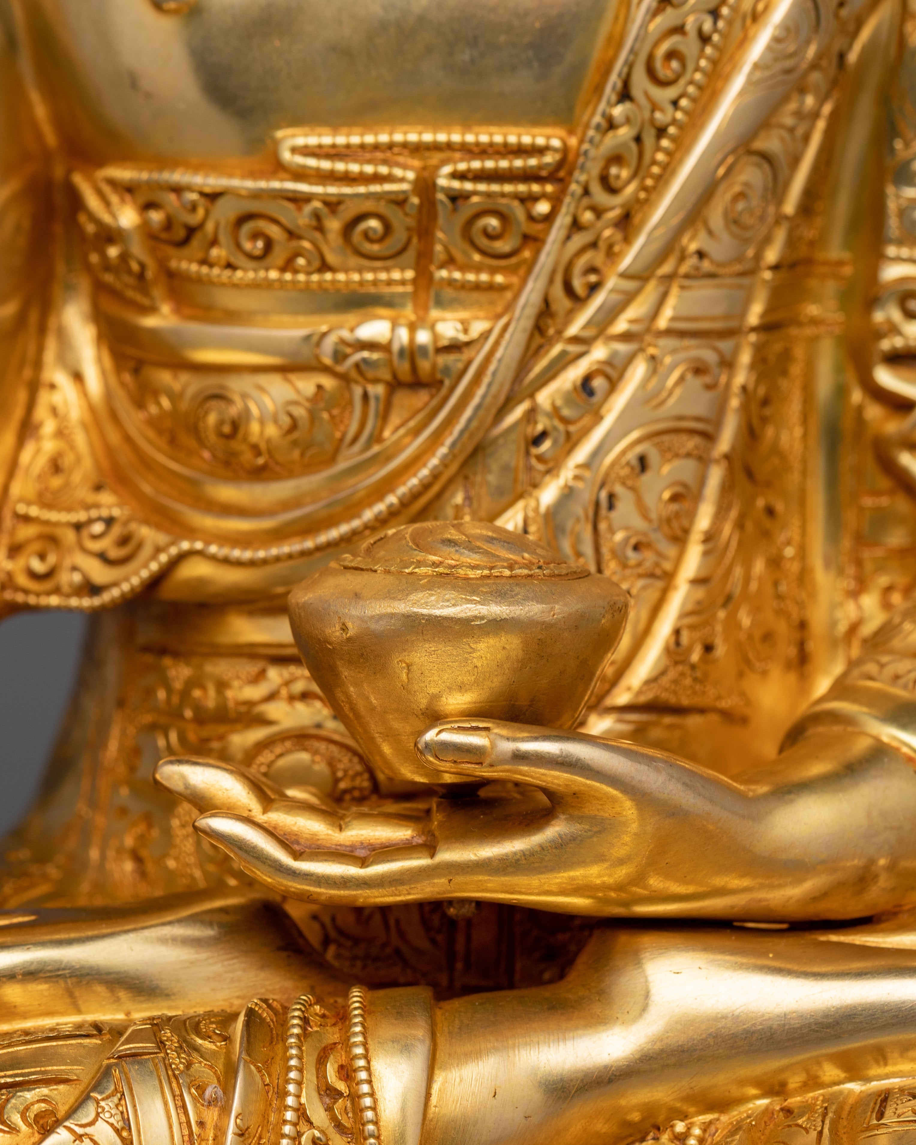 Golden Shakyamuni Buddha Statue | Gautama Buddha - The Awakened One