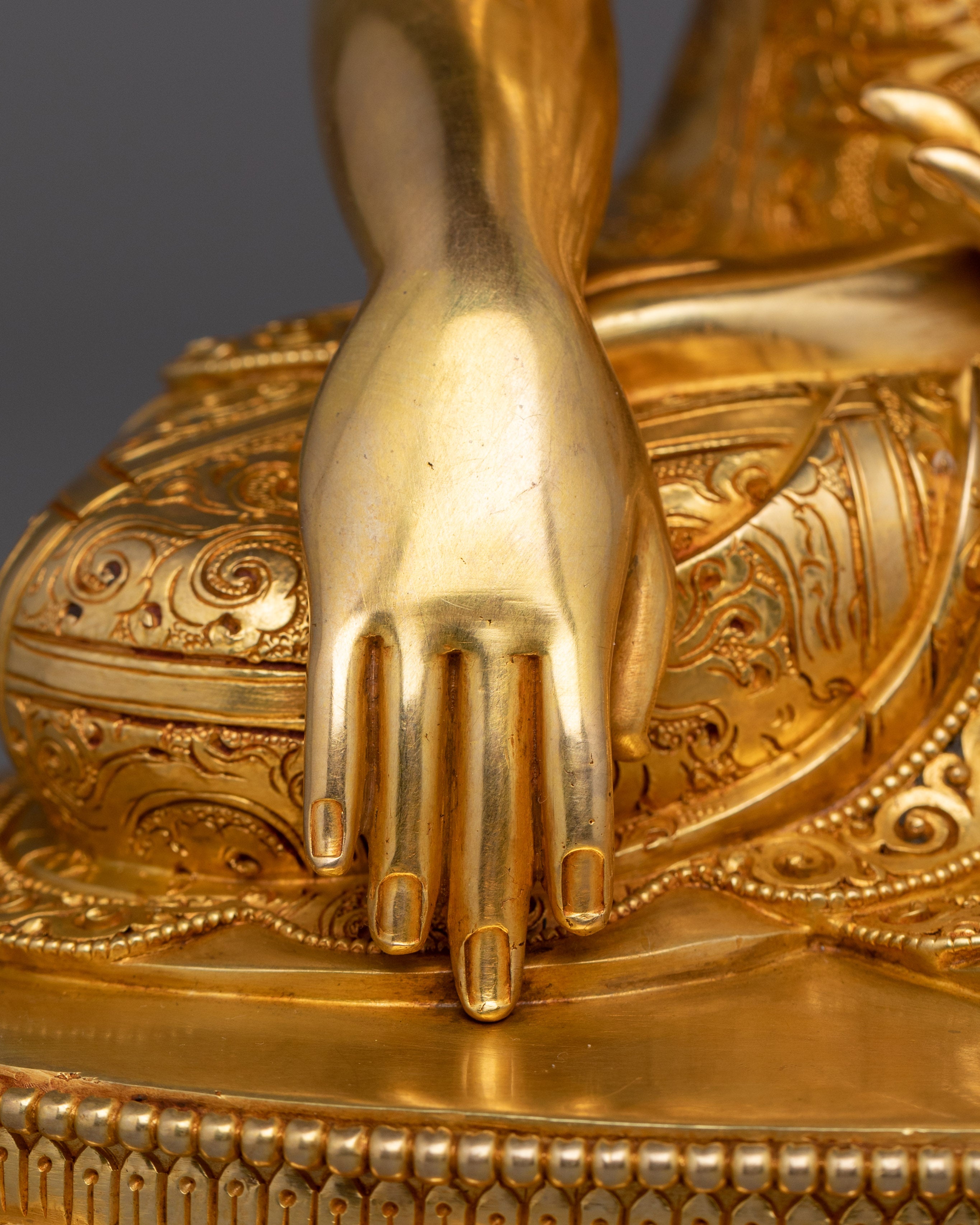 Golden Shakyamuni Buddha Statue | Gautama Buddha - The Awakened One