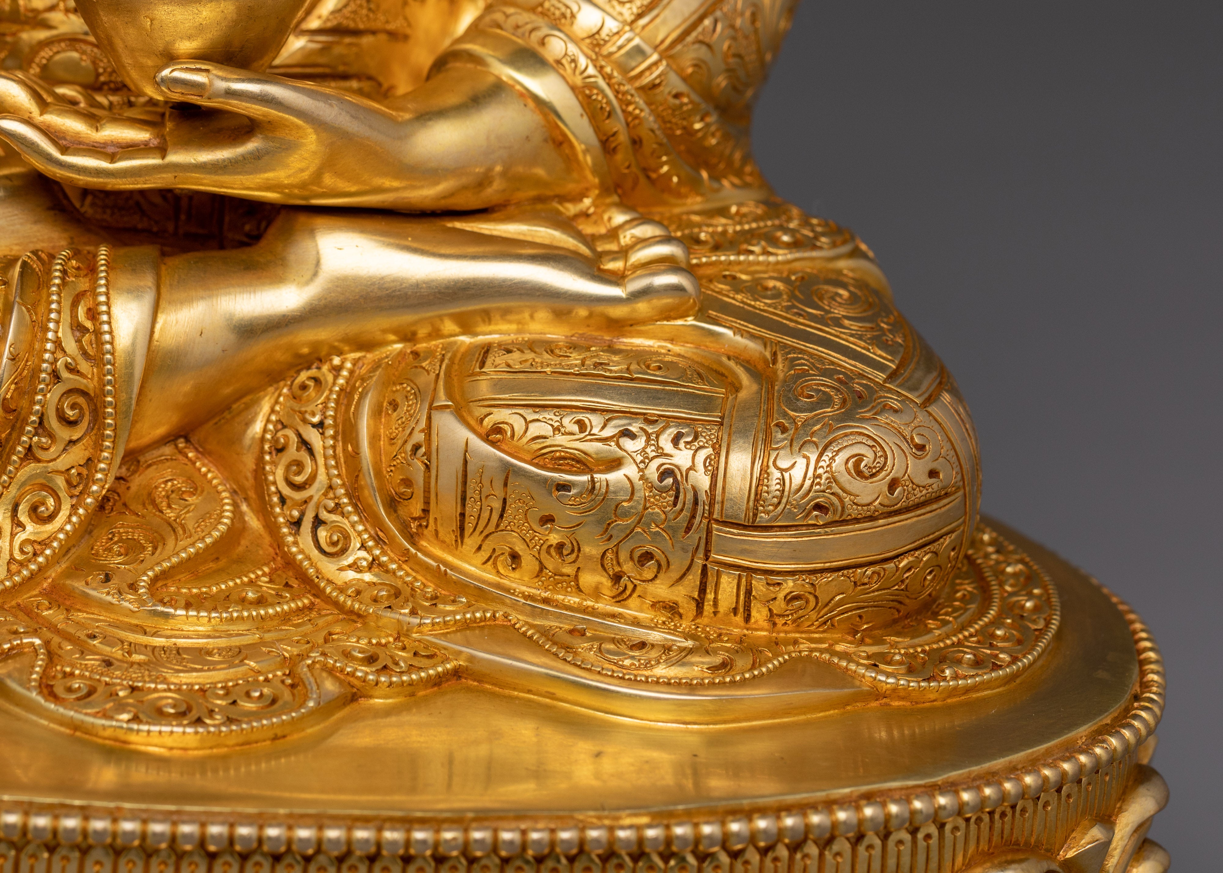 Golden Shakyamuni Buddha Statue | Gautama Buddha - The Awakened One