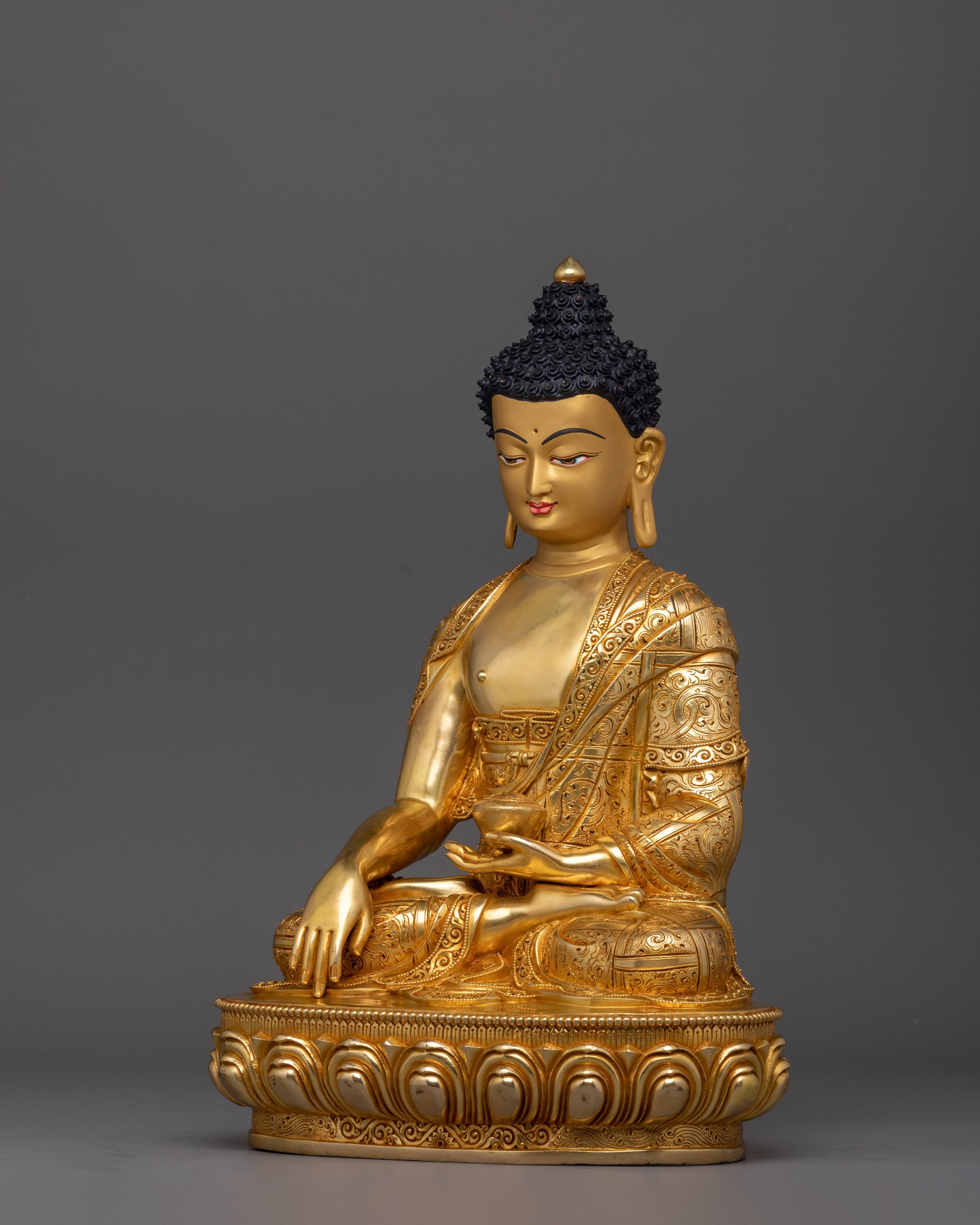 Golden Shakyamuni Buddha Statue | Gautama Buddha - The Awakened One