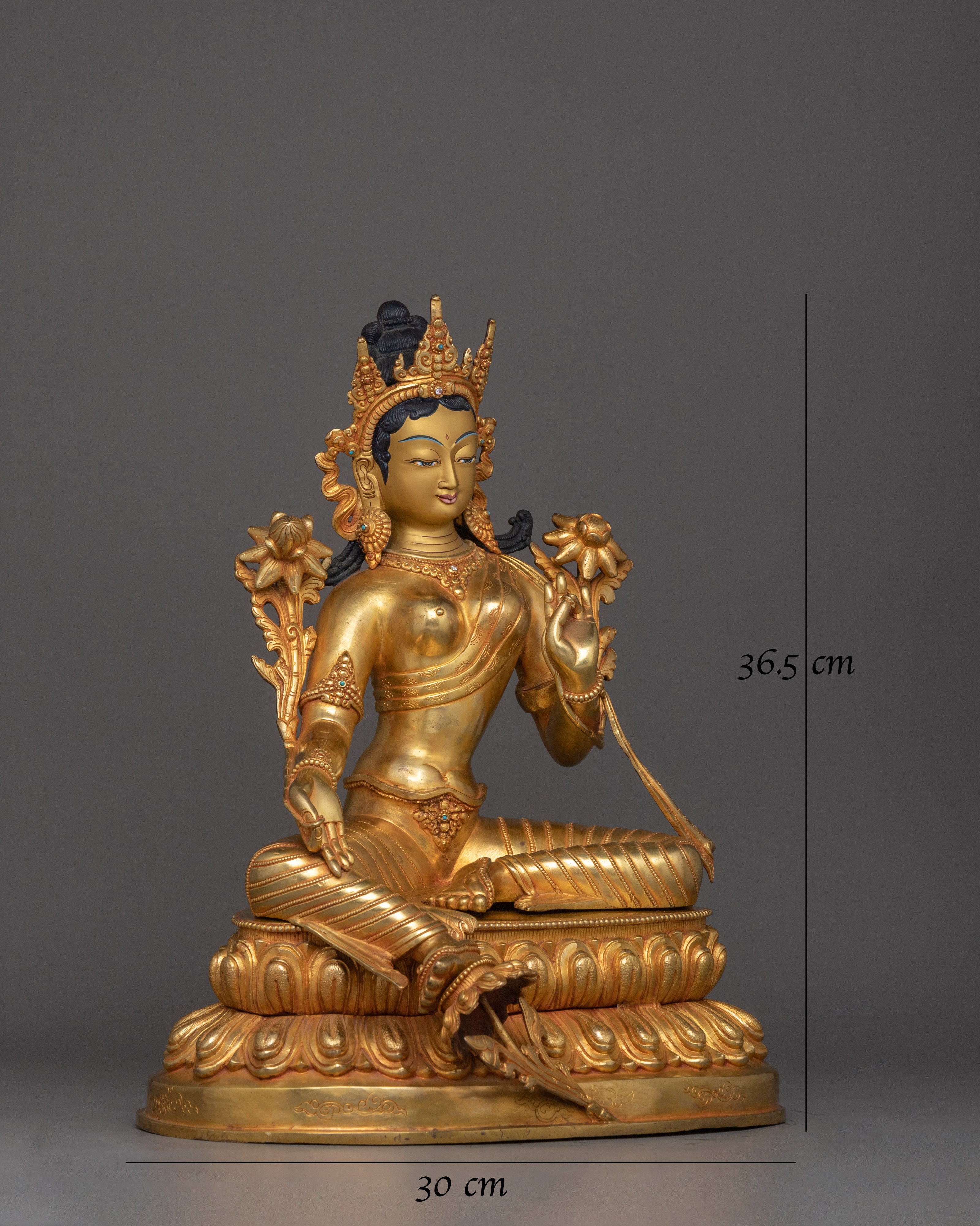 golden-statue-of-shyama-tara
