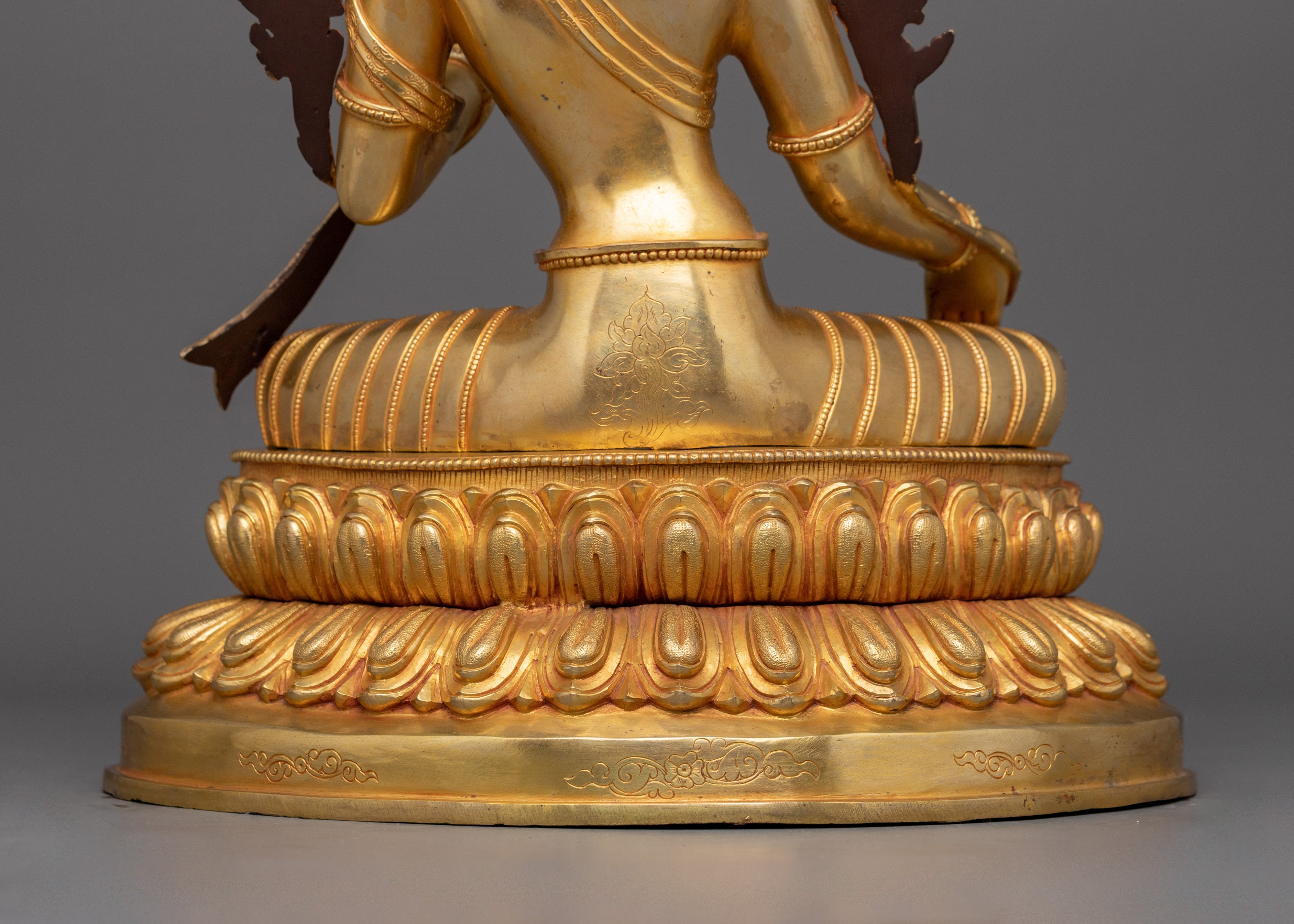 Golden Statue of Shyama Tara | Green Tara - Mother of All Buddhas
