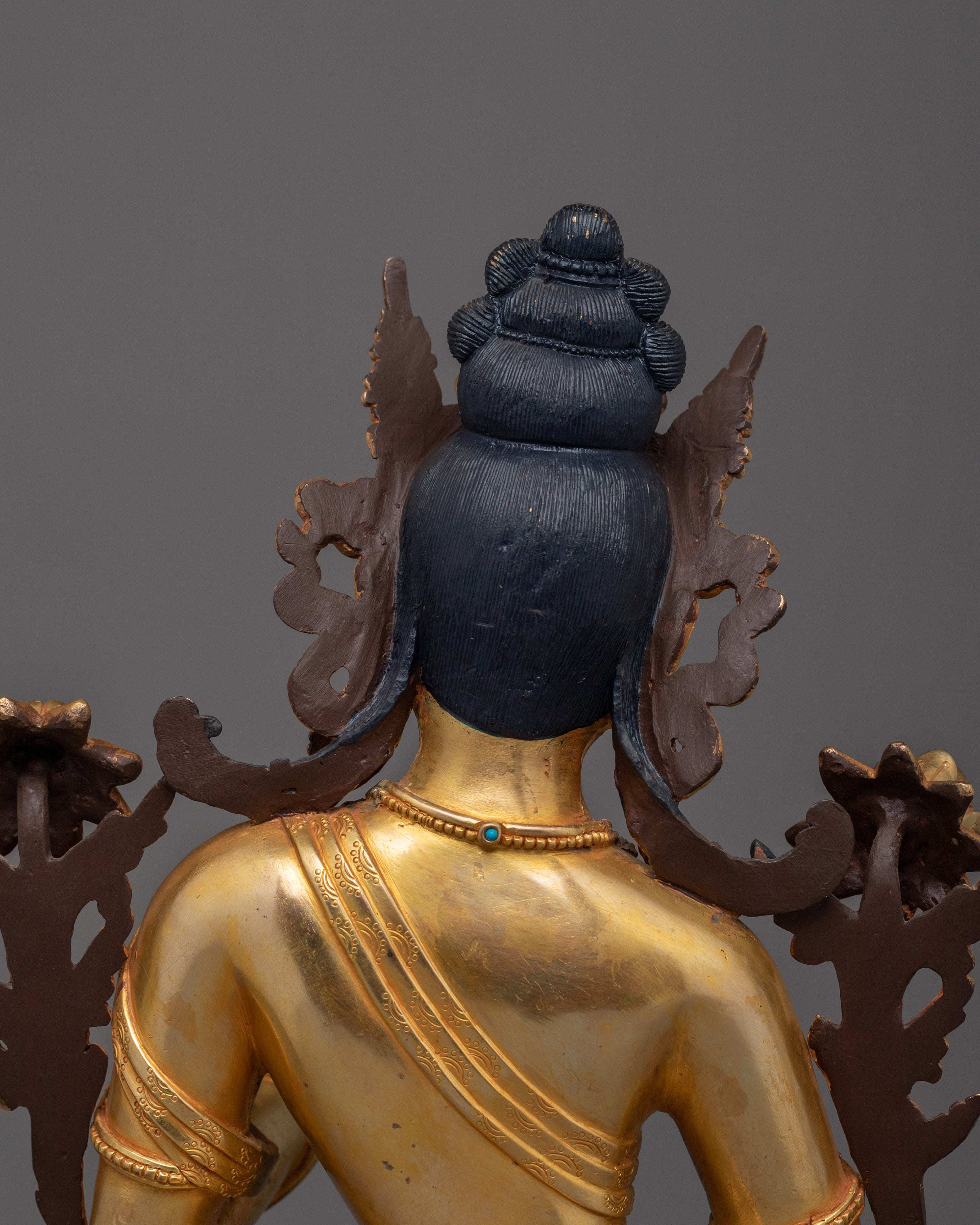 Golden Statue of Shyama Tara | Green Tara - Mother of All Buddhas