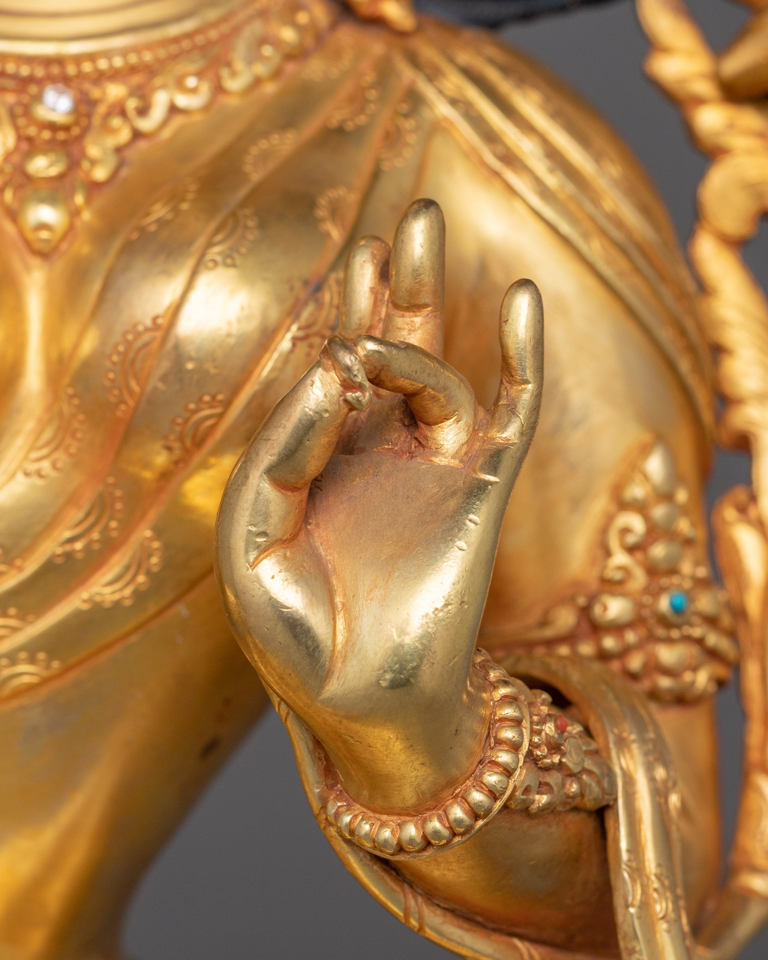 Golden Statue of Shyama Tara | Green Tara - Mother of All Buddhas