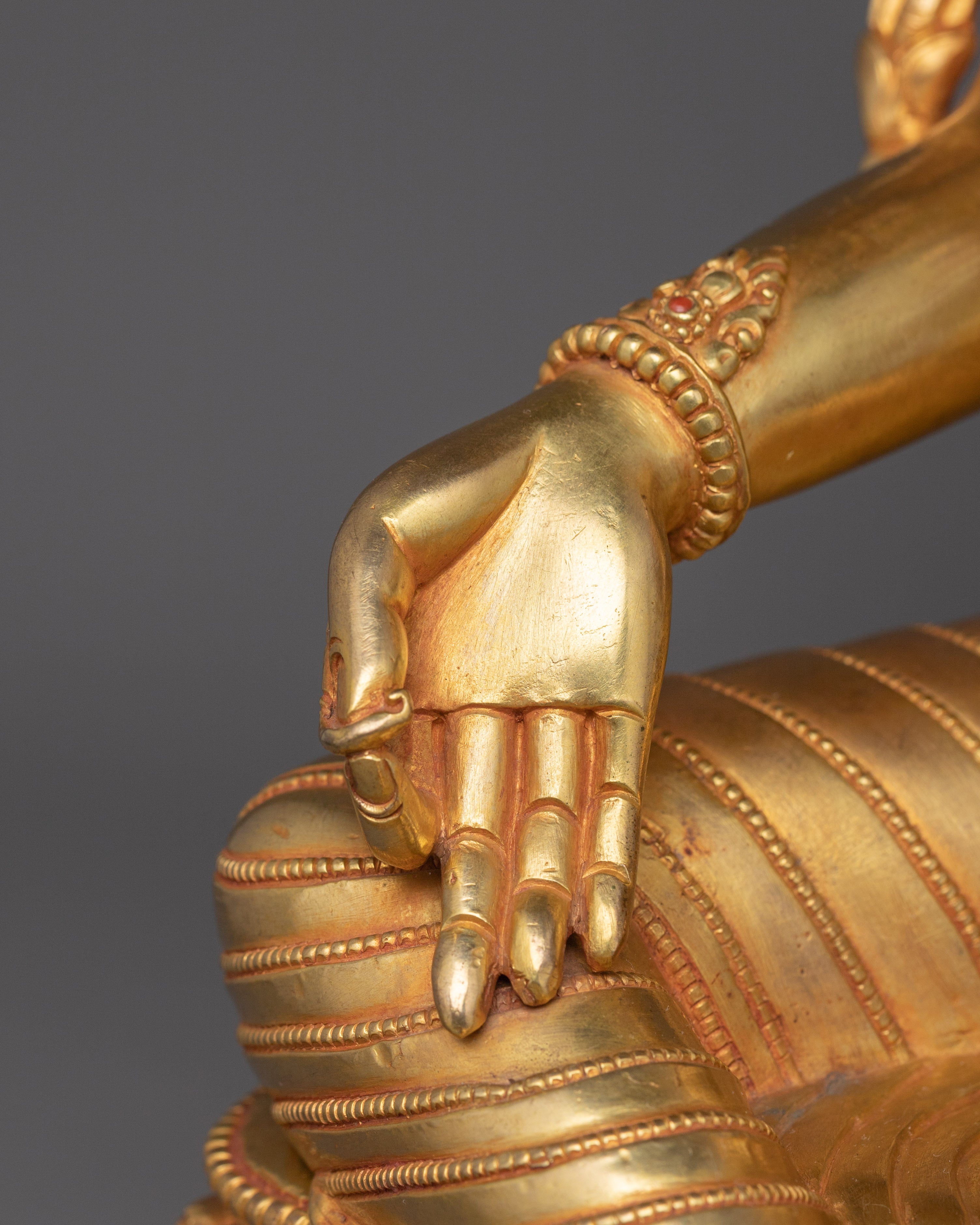 Golden Statue of Shyama Tara | Green Tara - Mother of All Buddhas