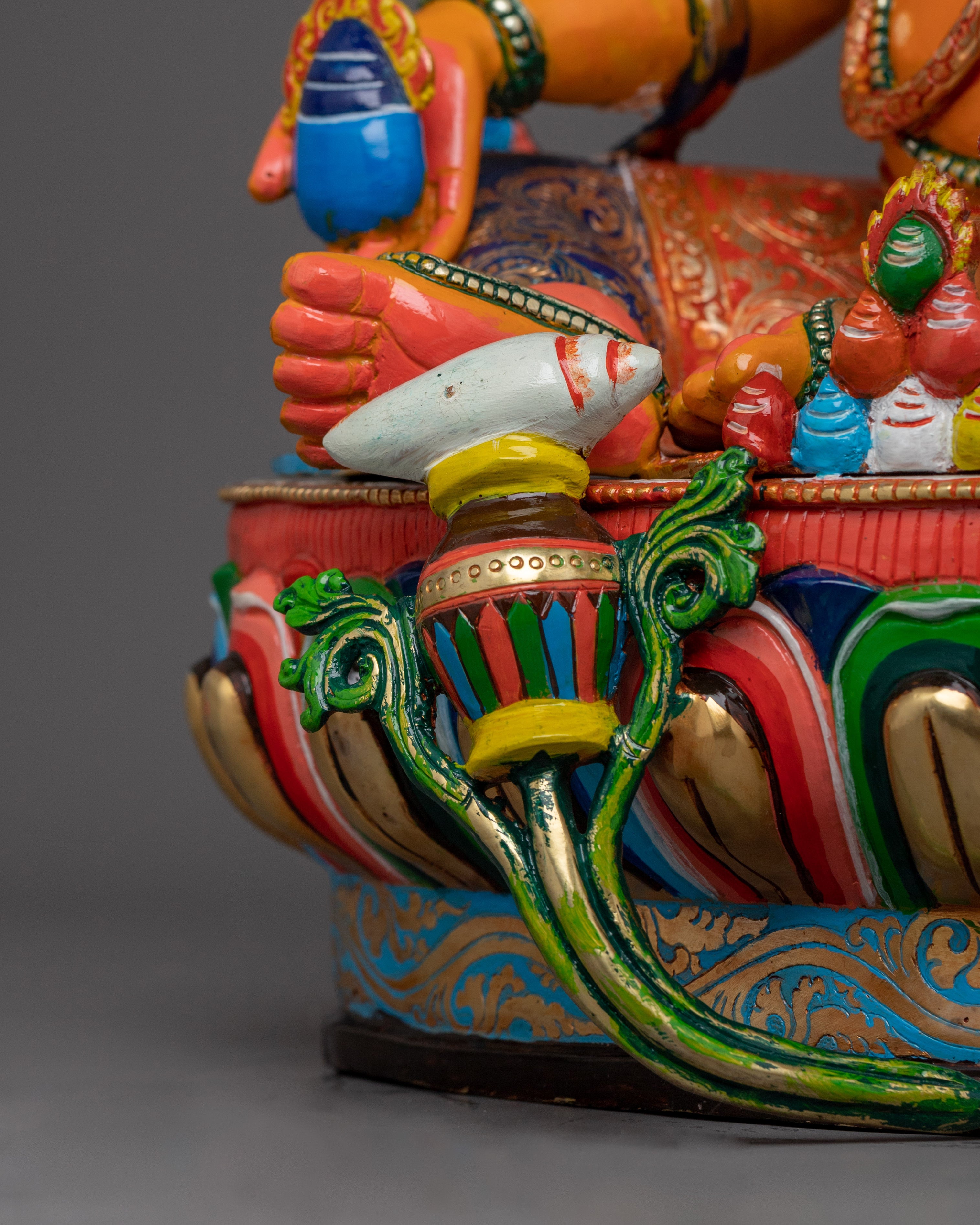 Protector of Dharma Dzambhala Sculpture | Lord of Wealth