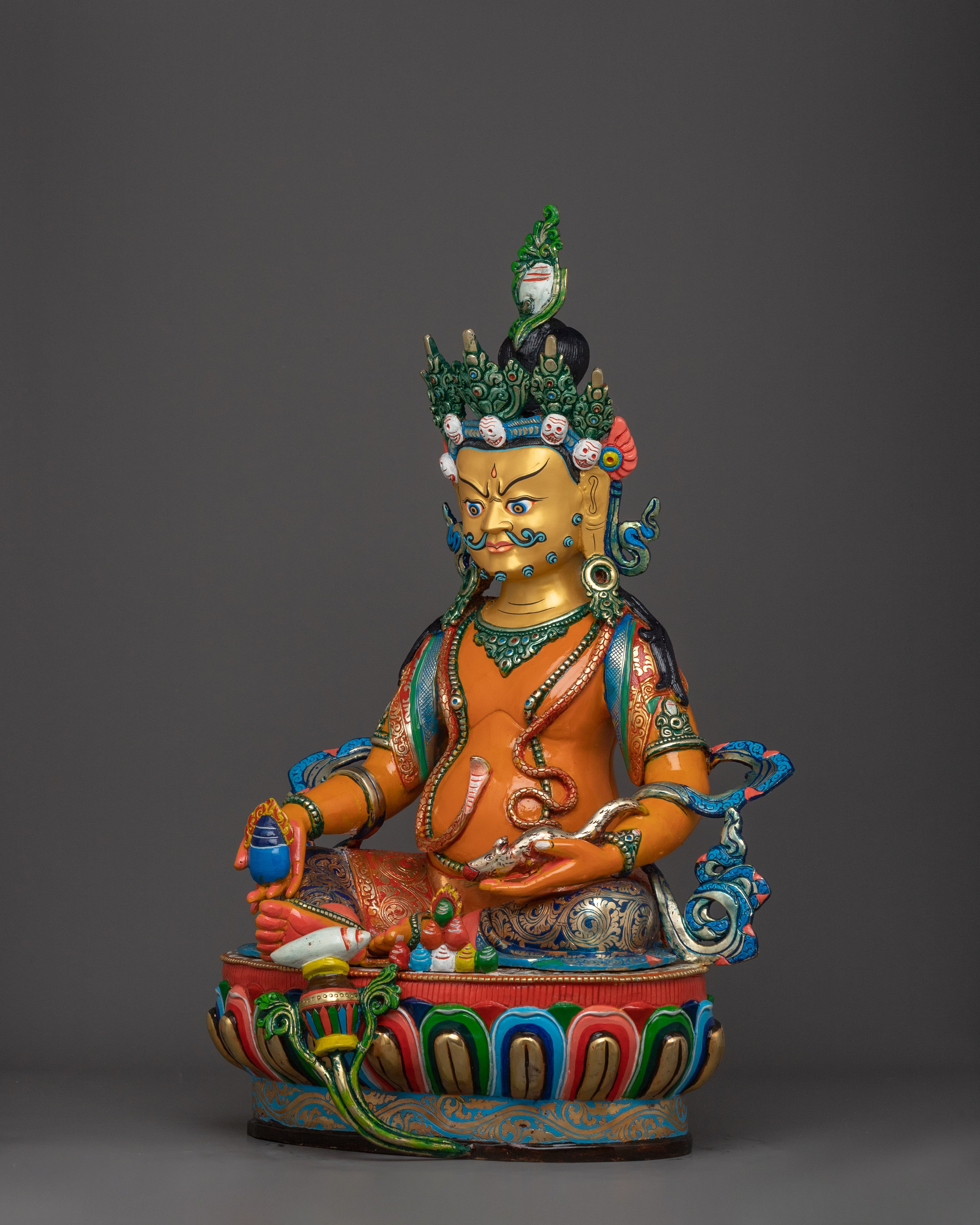 Protector of Dharma Dzambhala Sculpture | Lord of Wealth