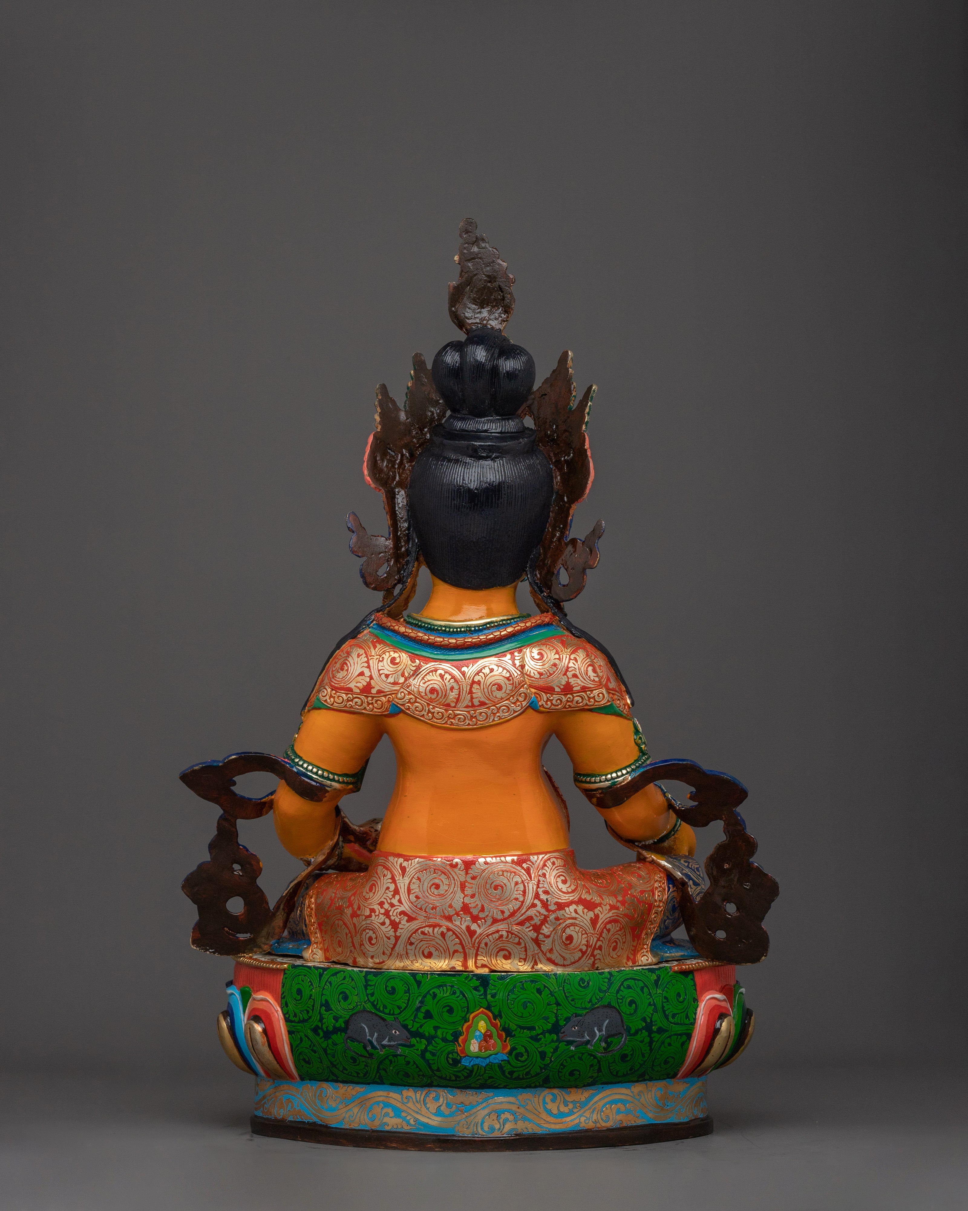 Protector of Dharma Dzambhala Sculpture | Lord of Wealth