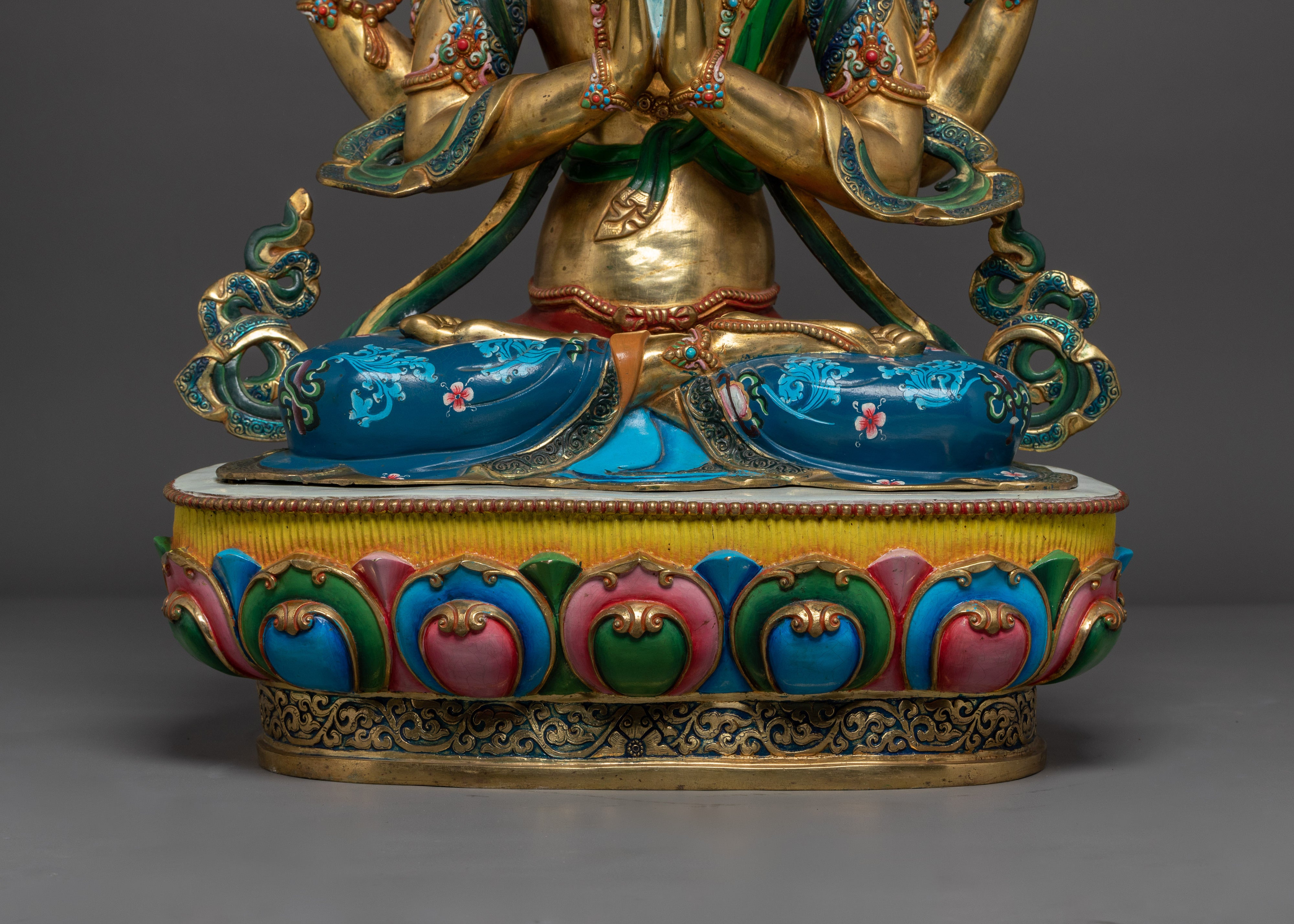 Bodhisattva Four Armed Deity Chenrezig | Lord of Compassion