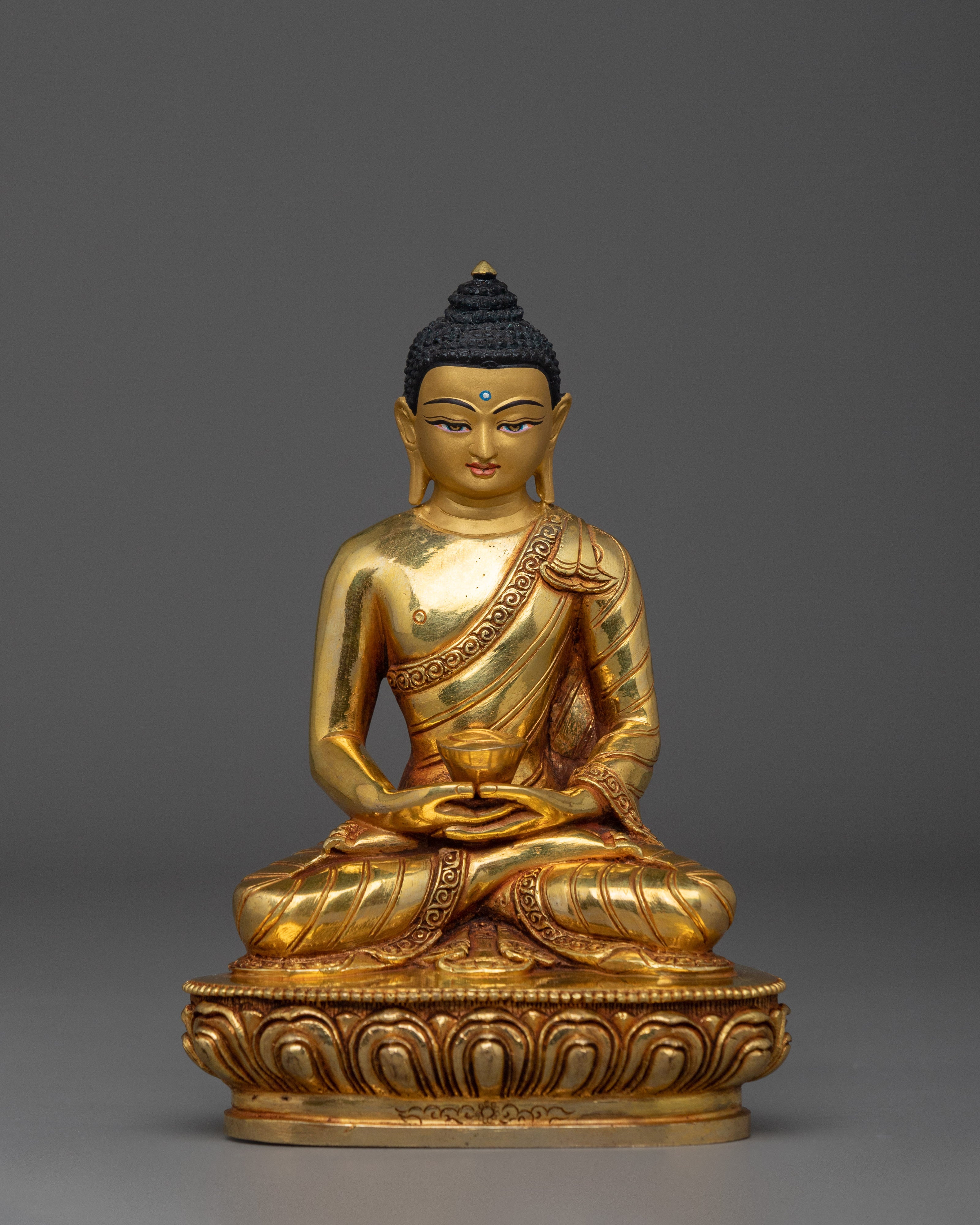 Tibetan Artwork of Three Buddha Set | The Buddhas of Peace, Light, and Healing