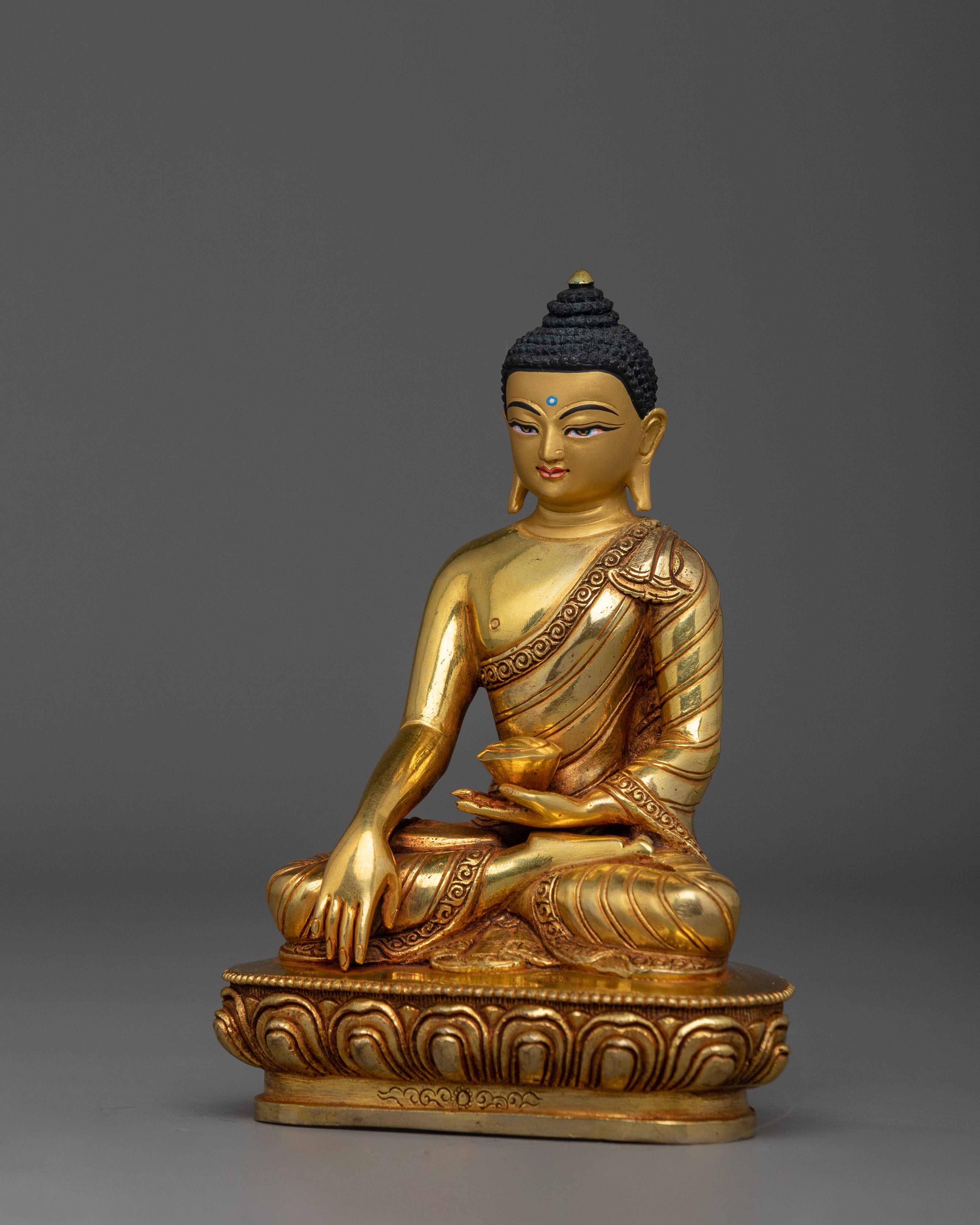 Tibetan Artwork of Three Buddha Set | The Buddhas of Peace, Light, and Healing