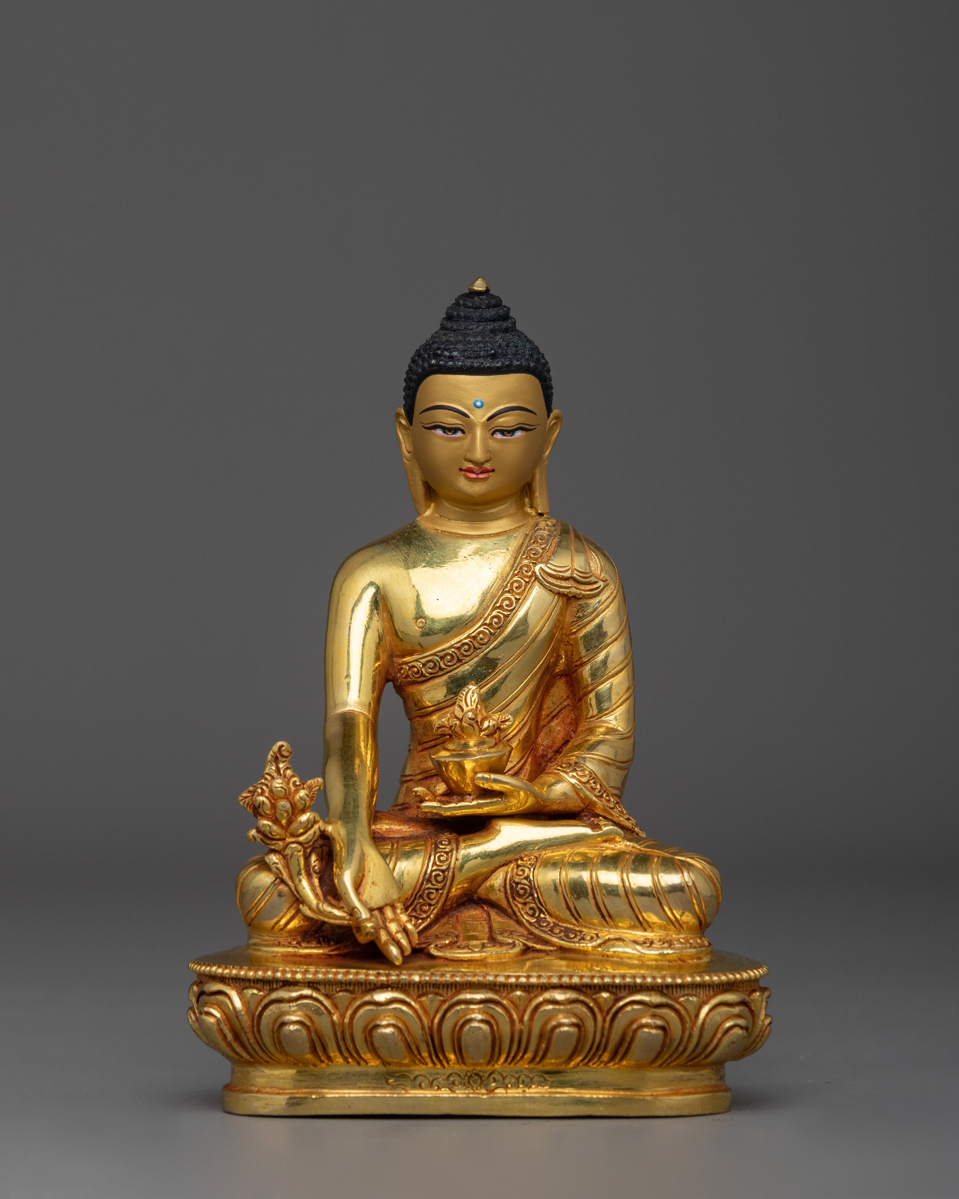 Tibetan Artwork of Three Buddha Set | The Buddhas of Peace, Light, and Healing