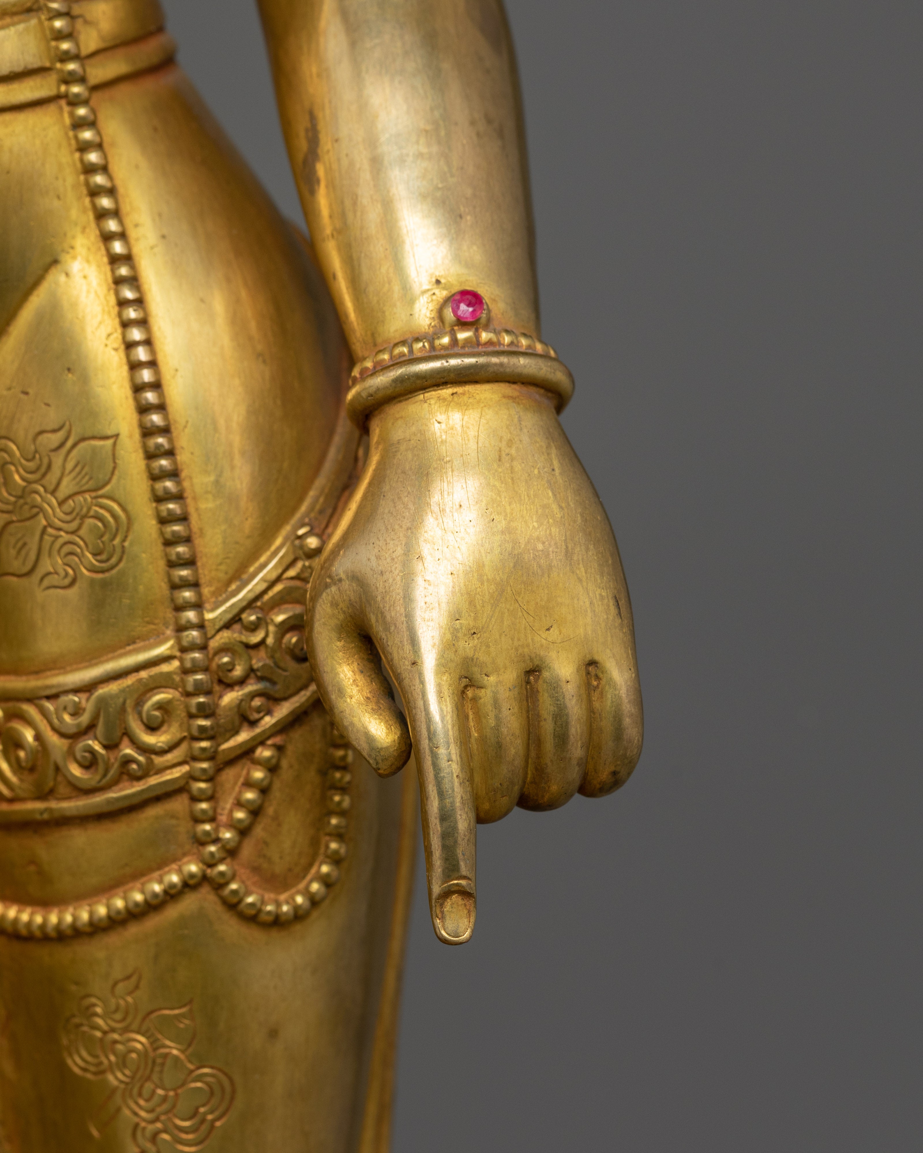 Golden Statue of Standing Lokeshwor | Lord of the World