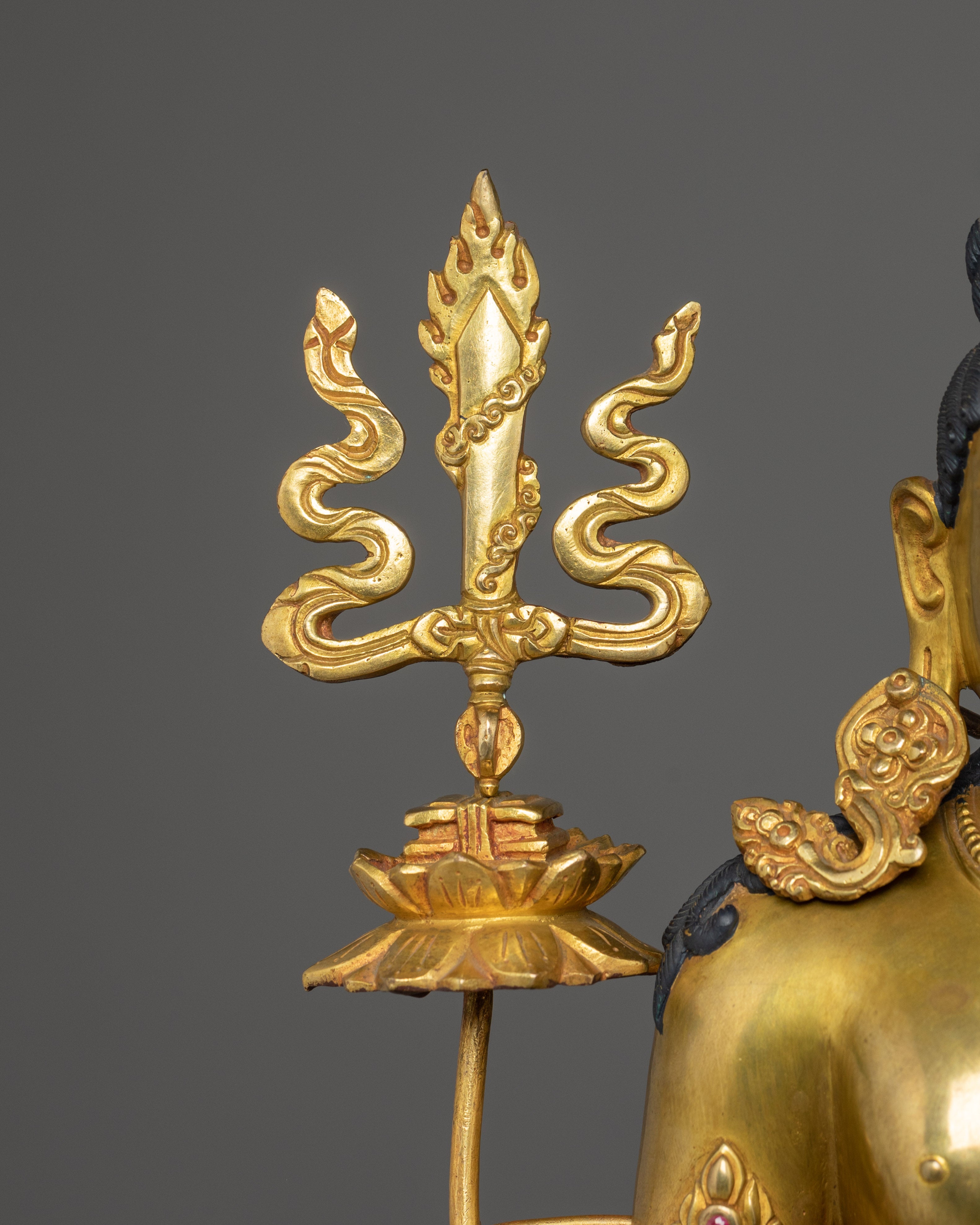 Golden Statue of Standing Lokeshwor | Lord of the World