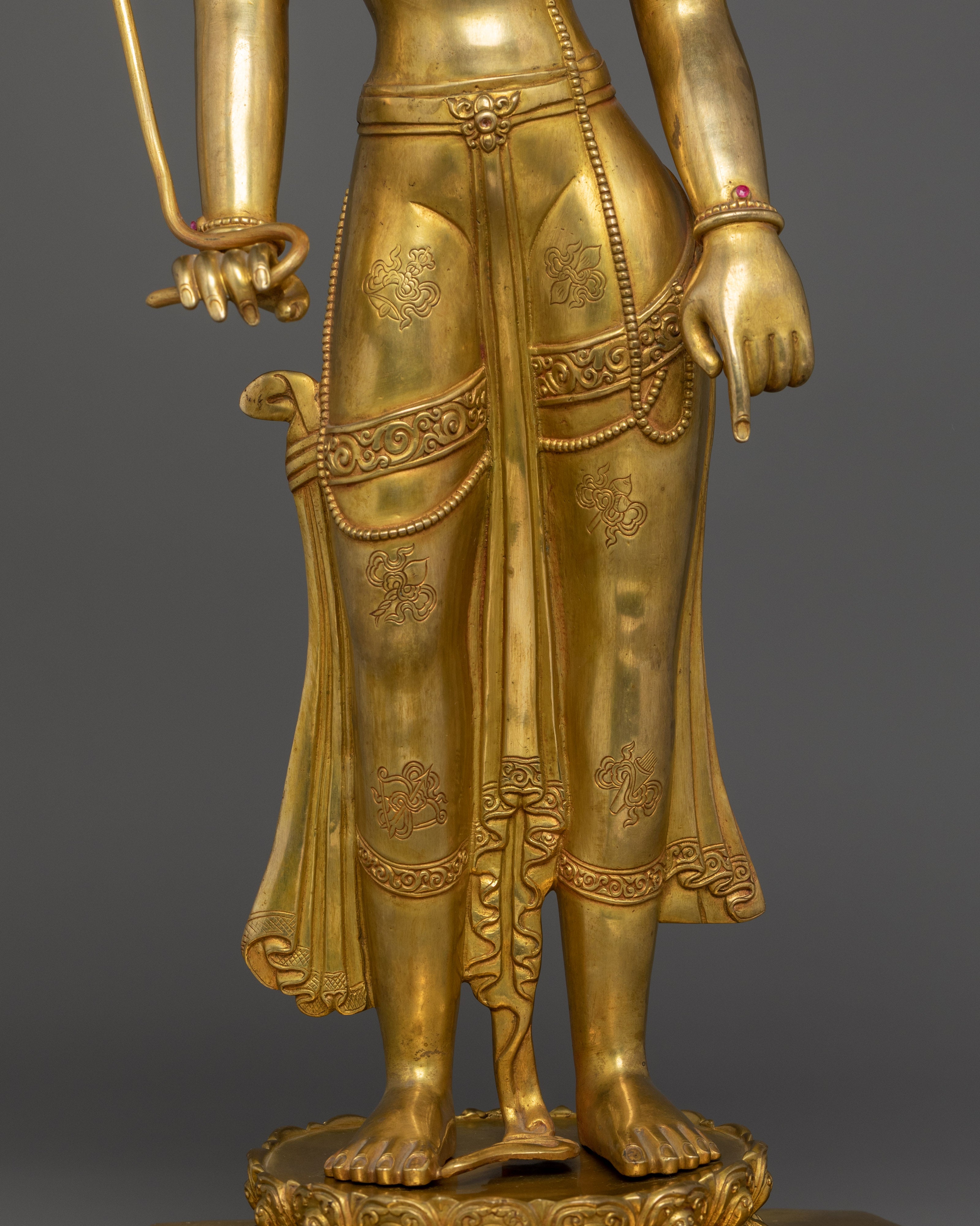 Golden Statue of Standing Lokeshwor | Lord of the World