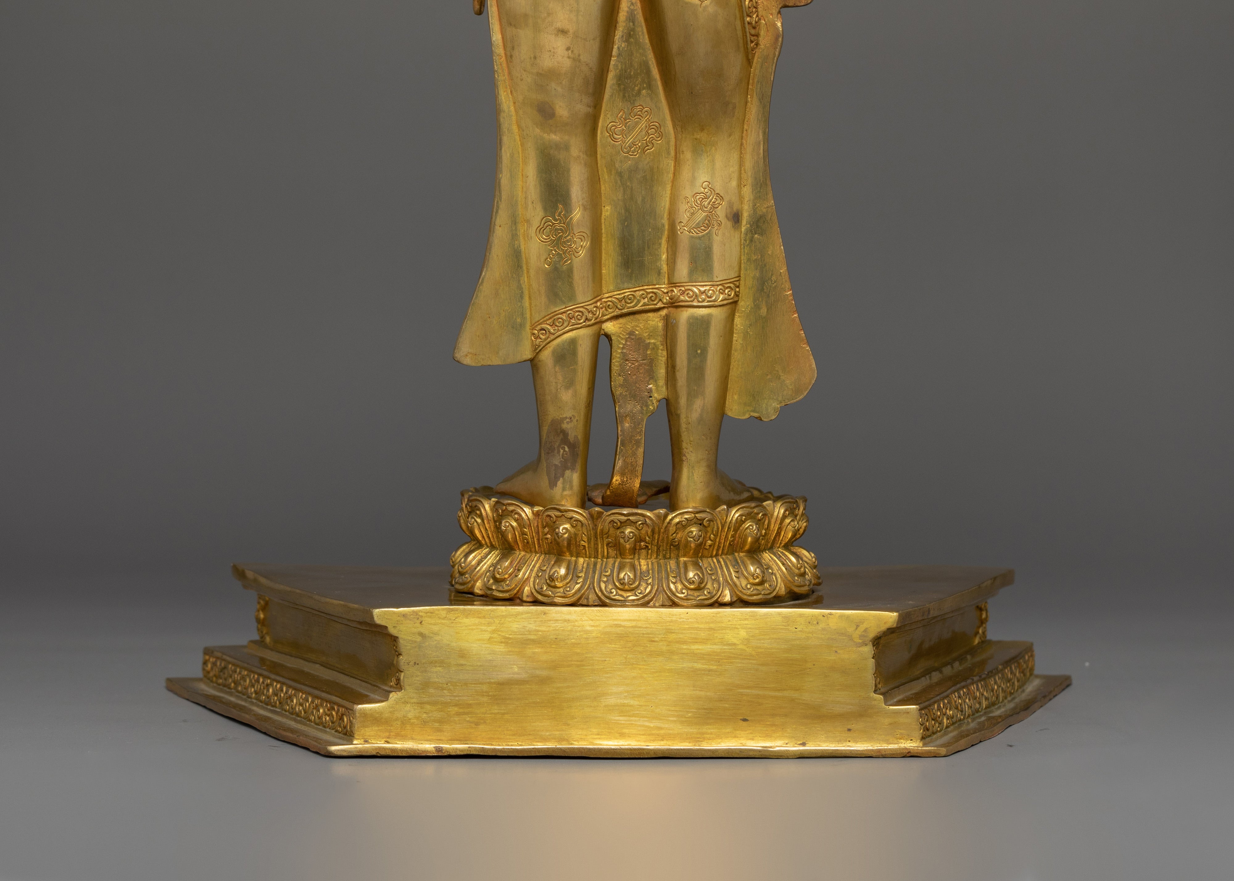 Golden Statue of Standing Lokeshwor | Lord of the World