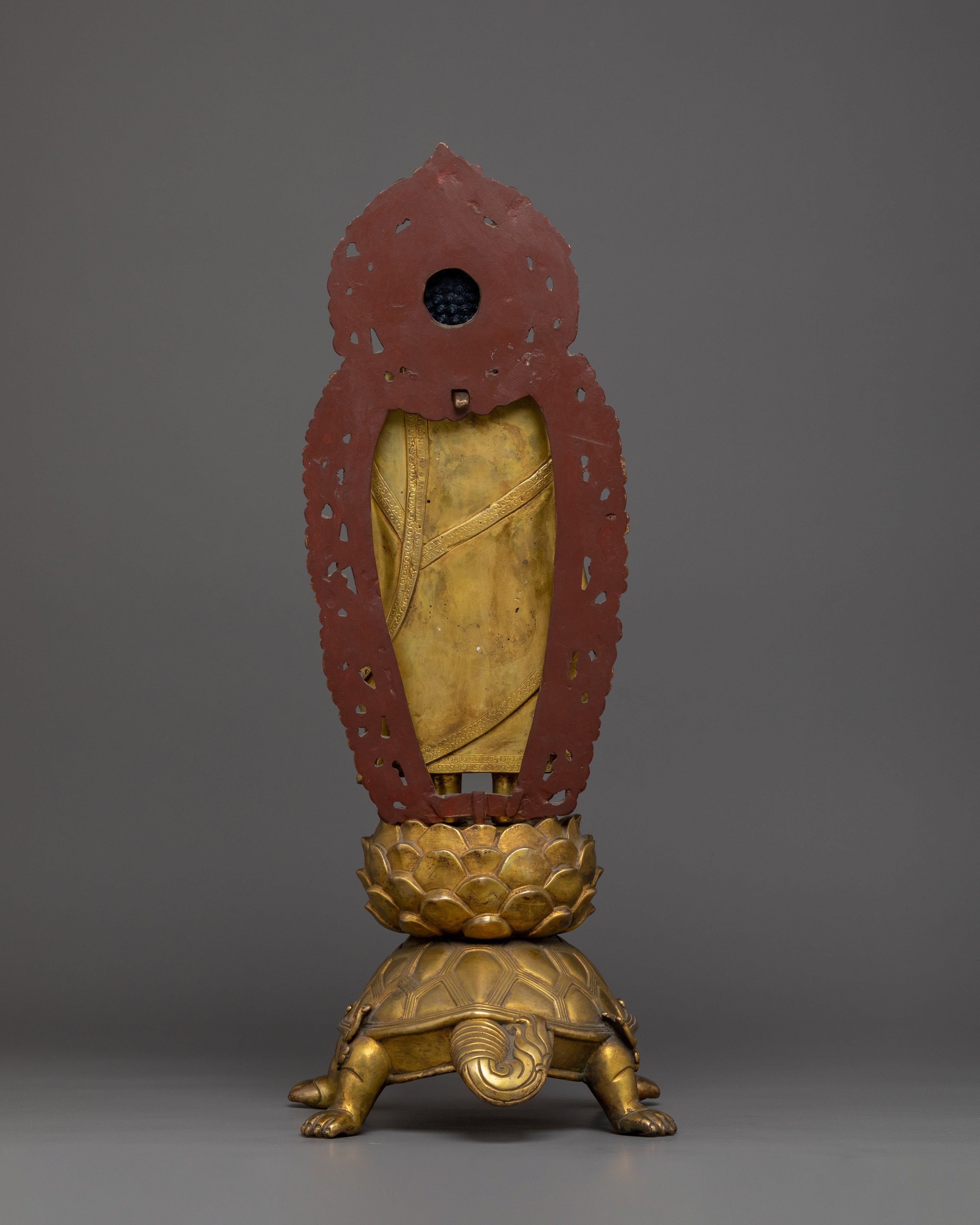 Shakyamuni Buddha on Turtle Statue | Emblem of Strength and Serenity