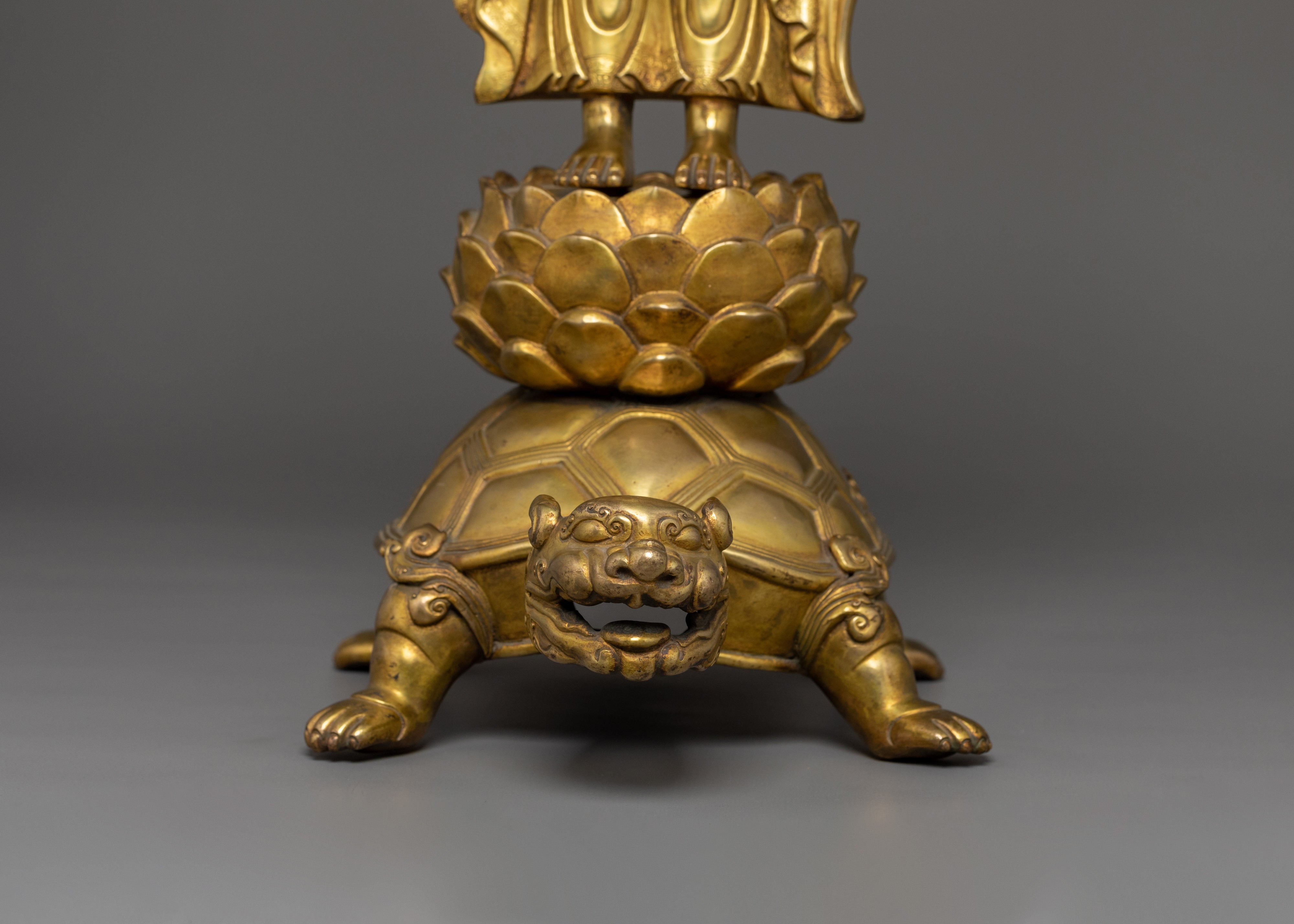 Shakyamuni Buddha on Turtle Statue | Emblem of Strength and Serenity