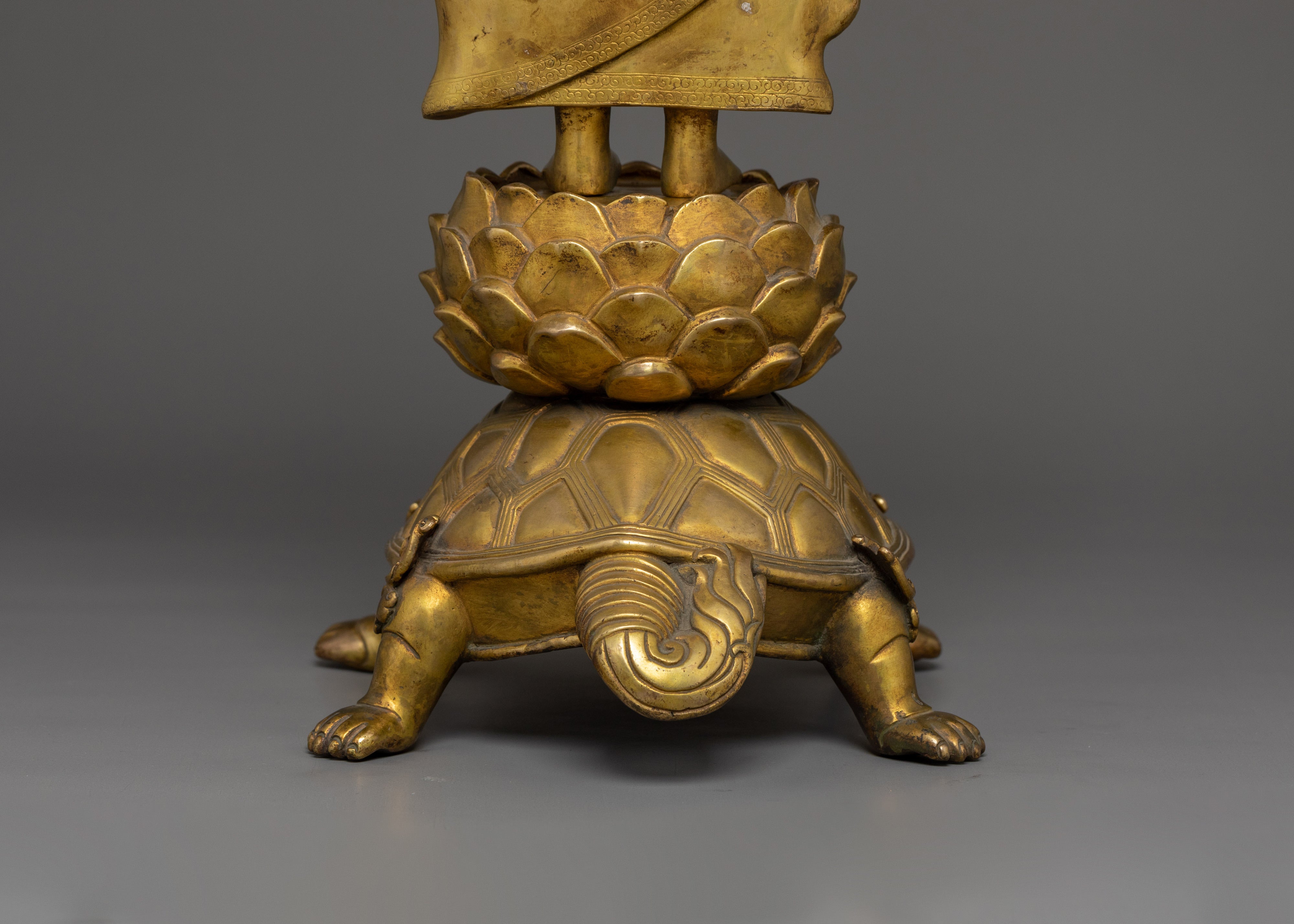 Shakyamuni Buddha on Turtle Statue | Emblem of Strength and Serenity