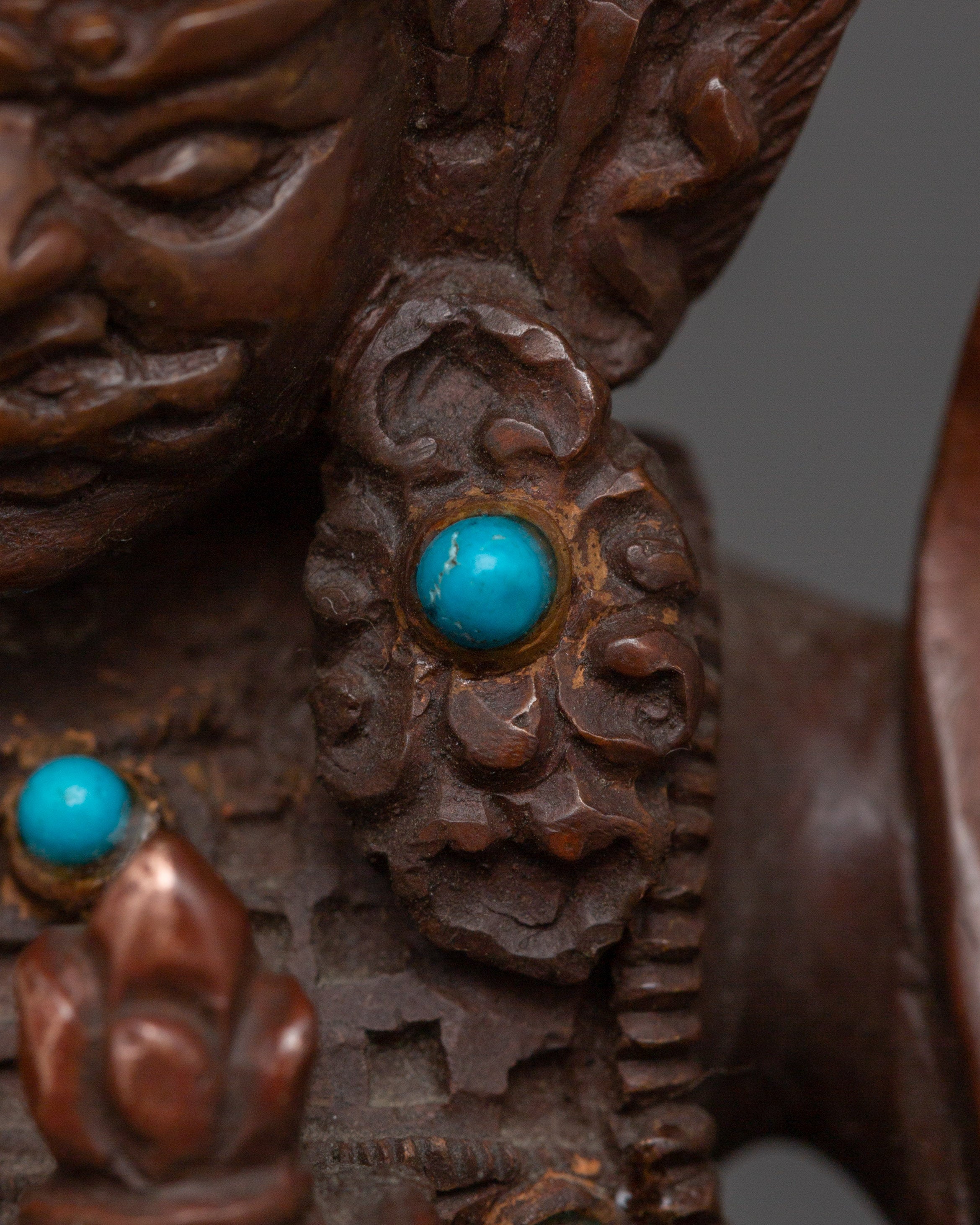 Oxidized Palden Lhamo Statue | Supreme Dharma Protector