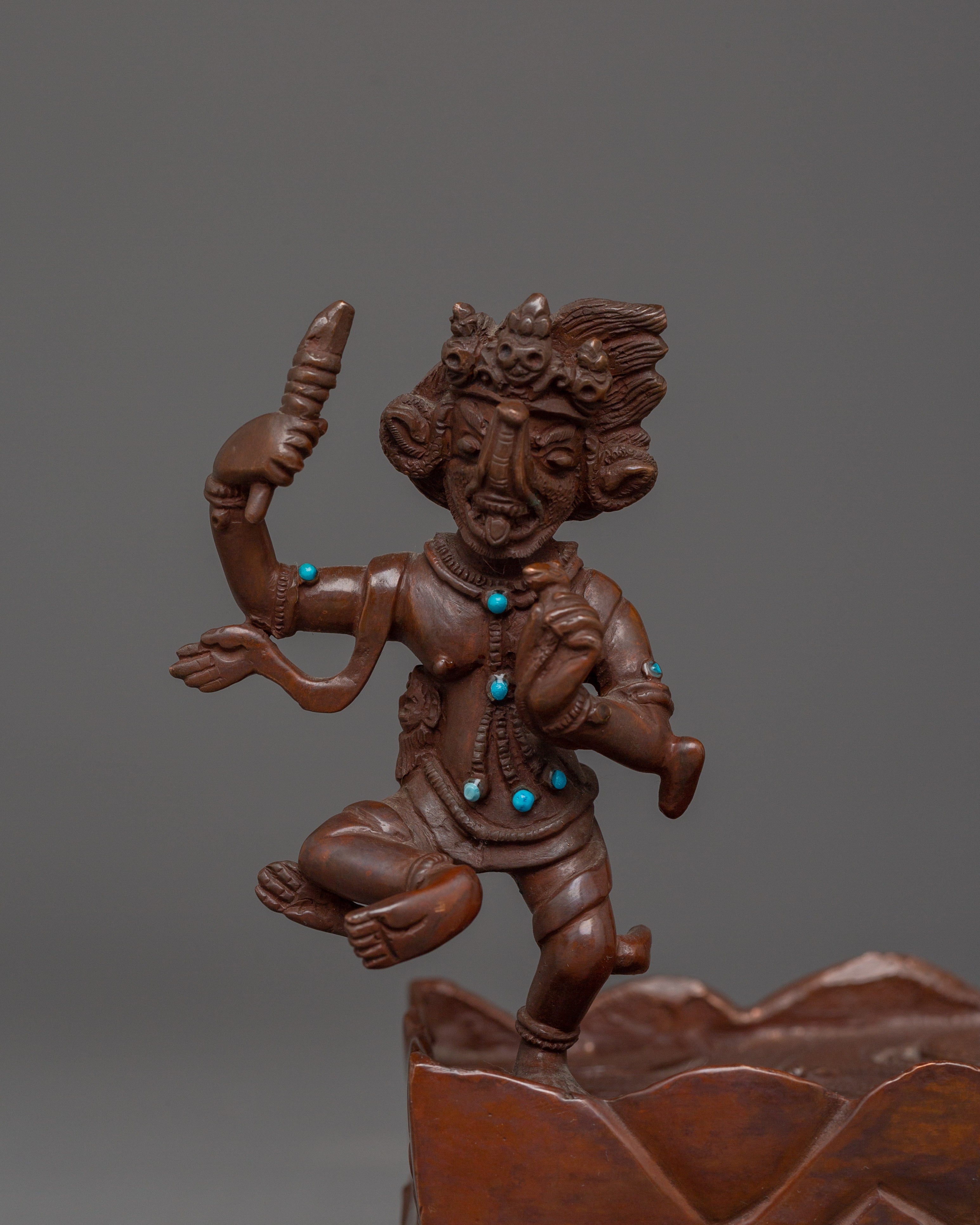 Oxidized Palden Lhamo Statue | Supreme Dharma Protector
