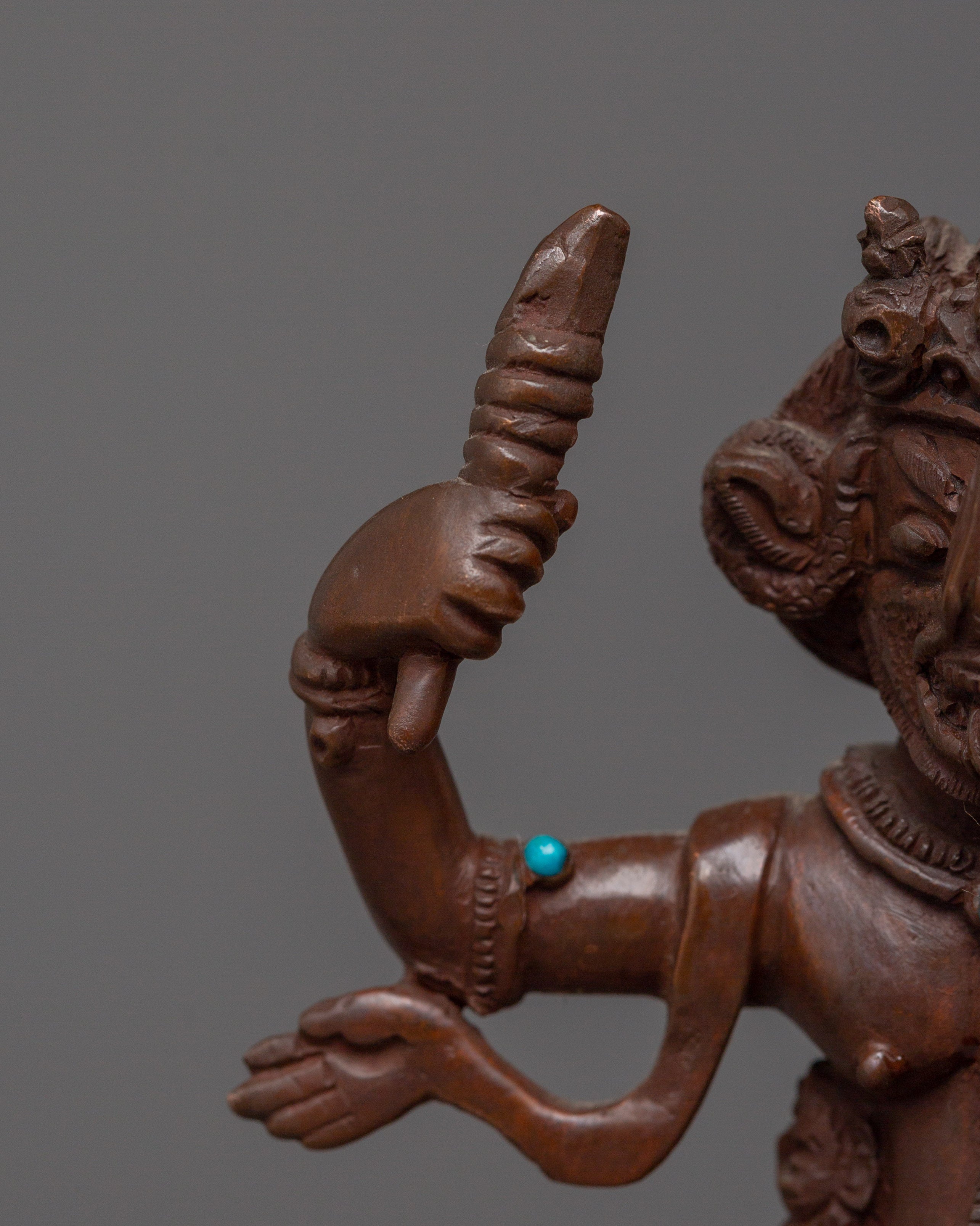 Oxidized Palden Lhamo Statue | Supreme Dharma Protector