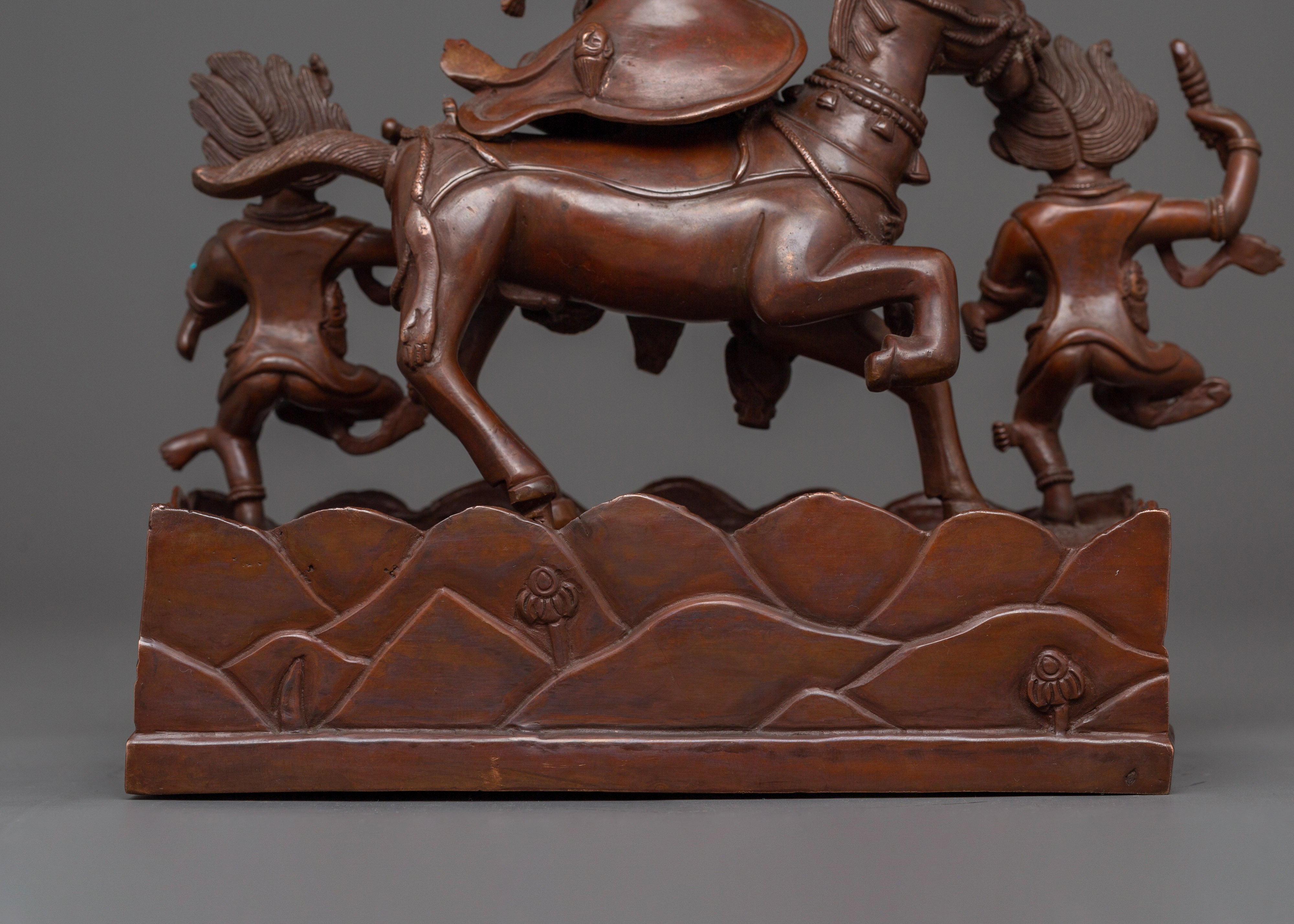 Oxidized Palden Lhamo Statue | Supreme Dharma Protector