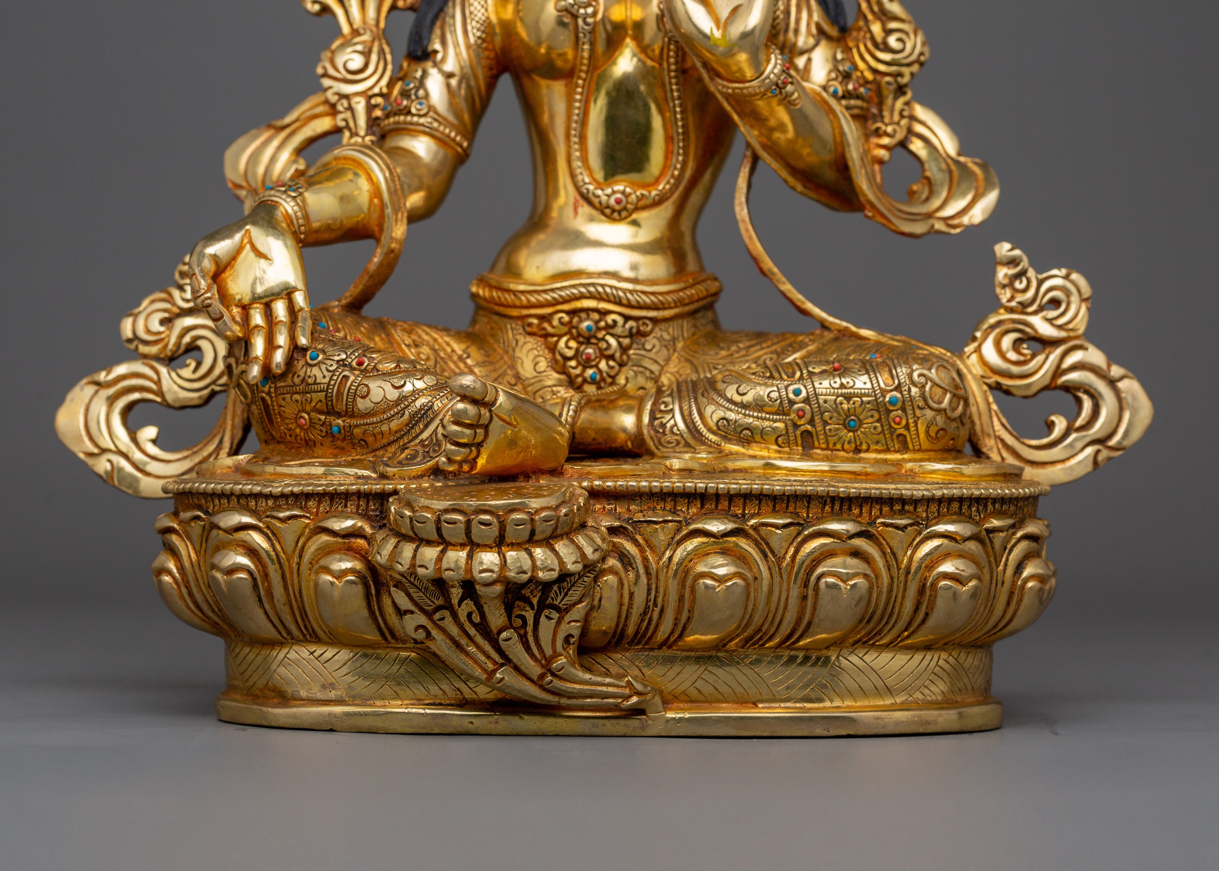 Green Tara Compassionate Deity Figurine | Also known as Shyama Tara