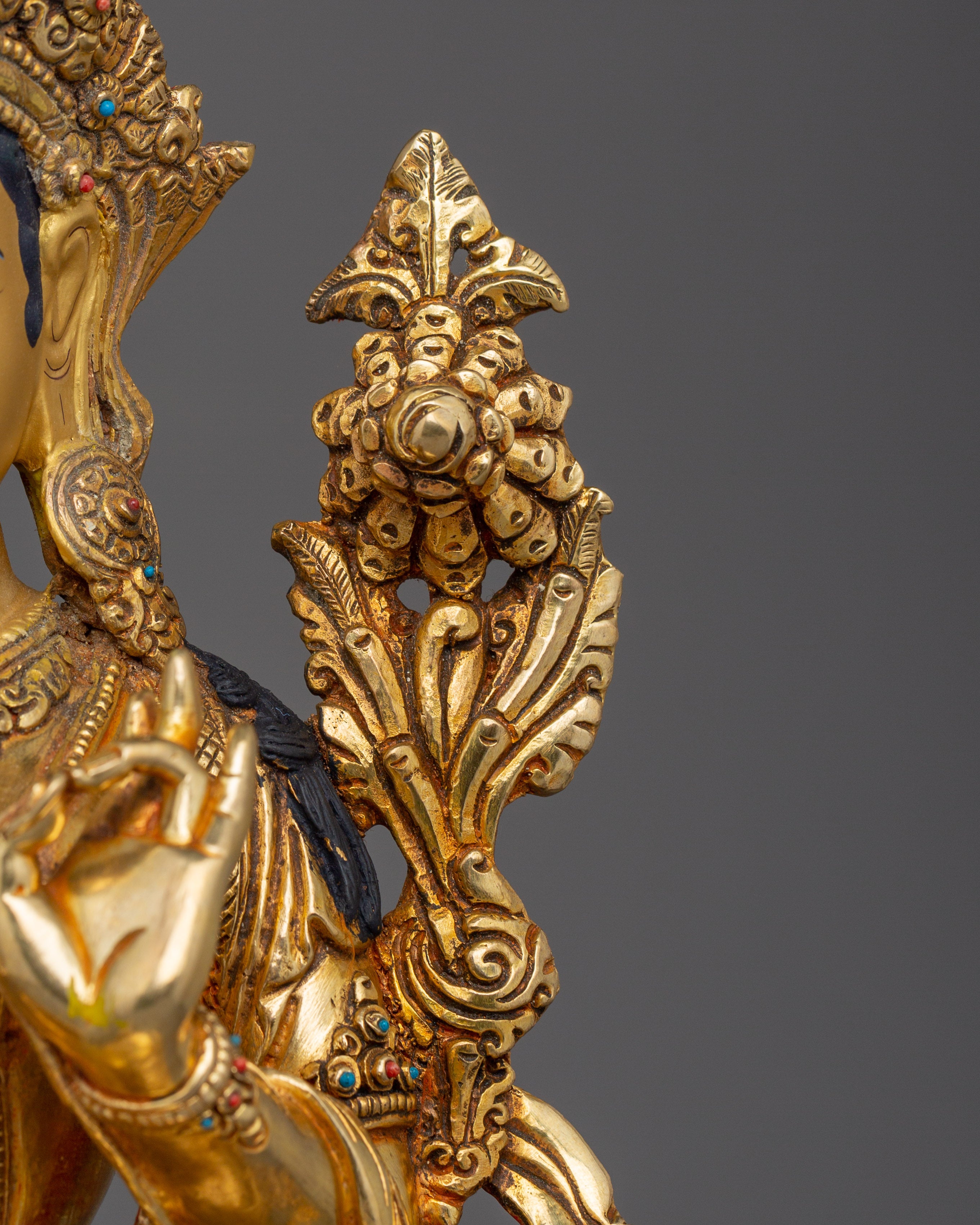 Green Tara Compassionate Deity Figurine | Also known as Shyama Tara