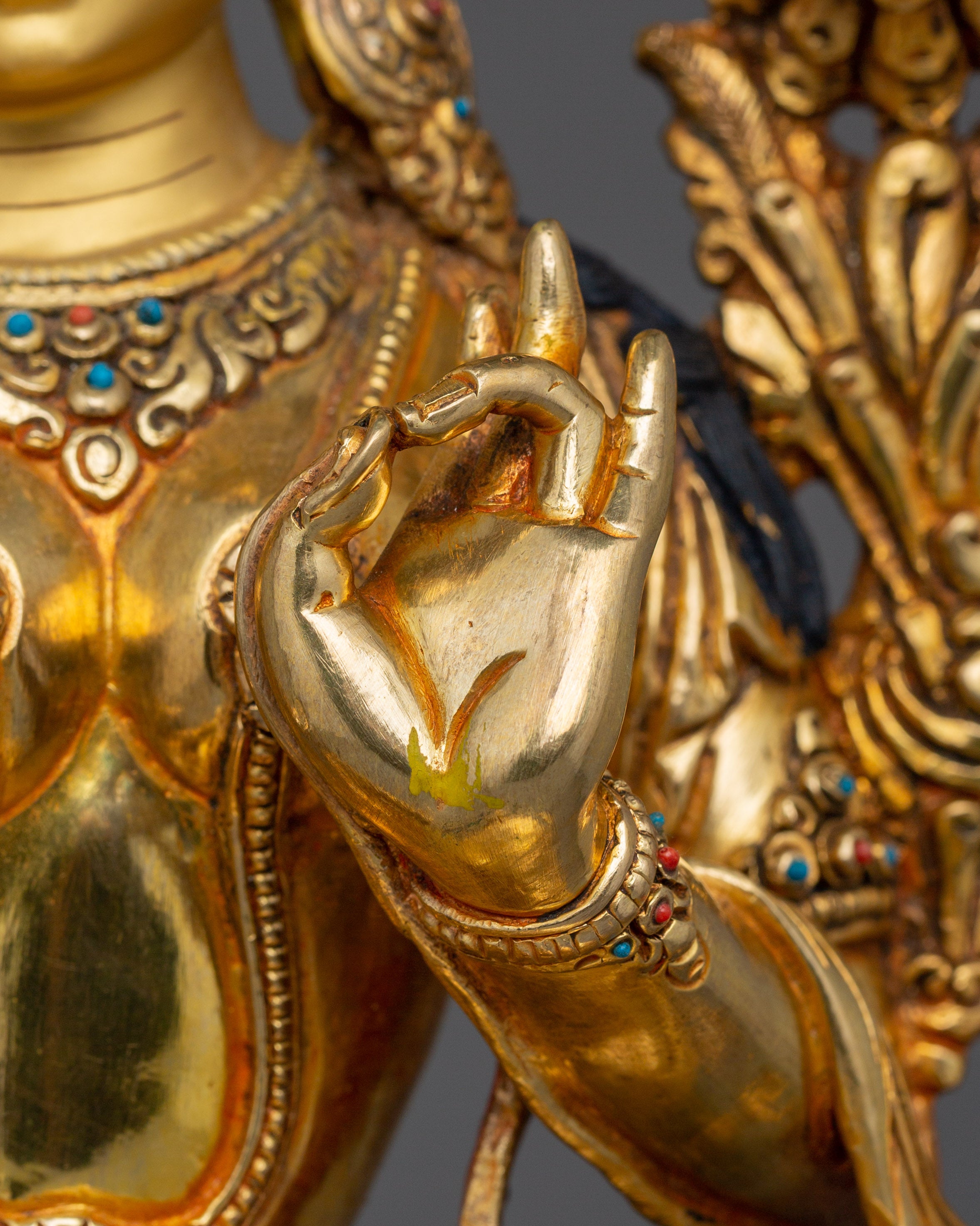 Green Tara Compassionate Deity Figurine | Also known as Shyama Tara