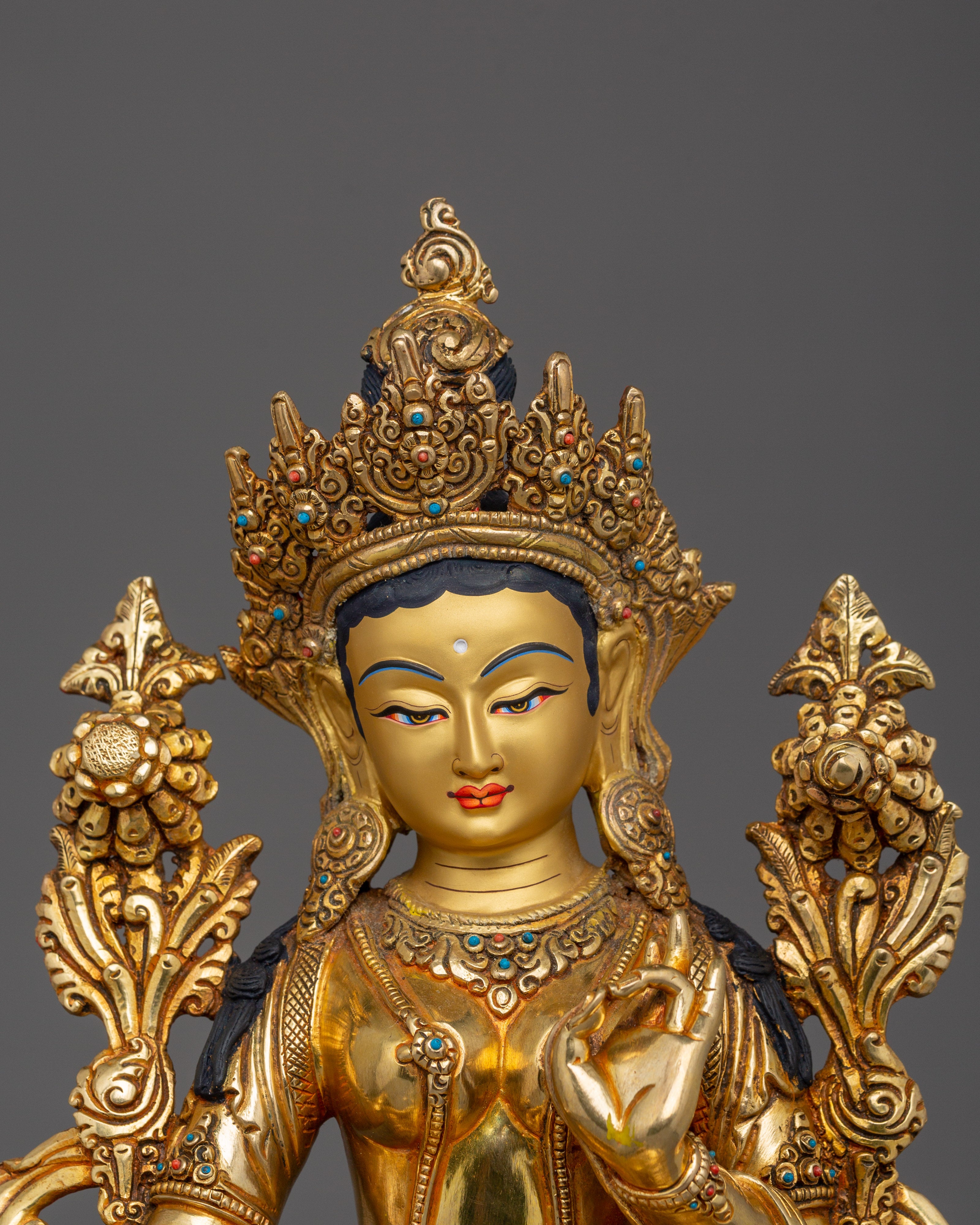 Green Tara Compassionate Deity Figurine | Also known as Shyama Tara