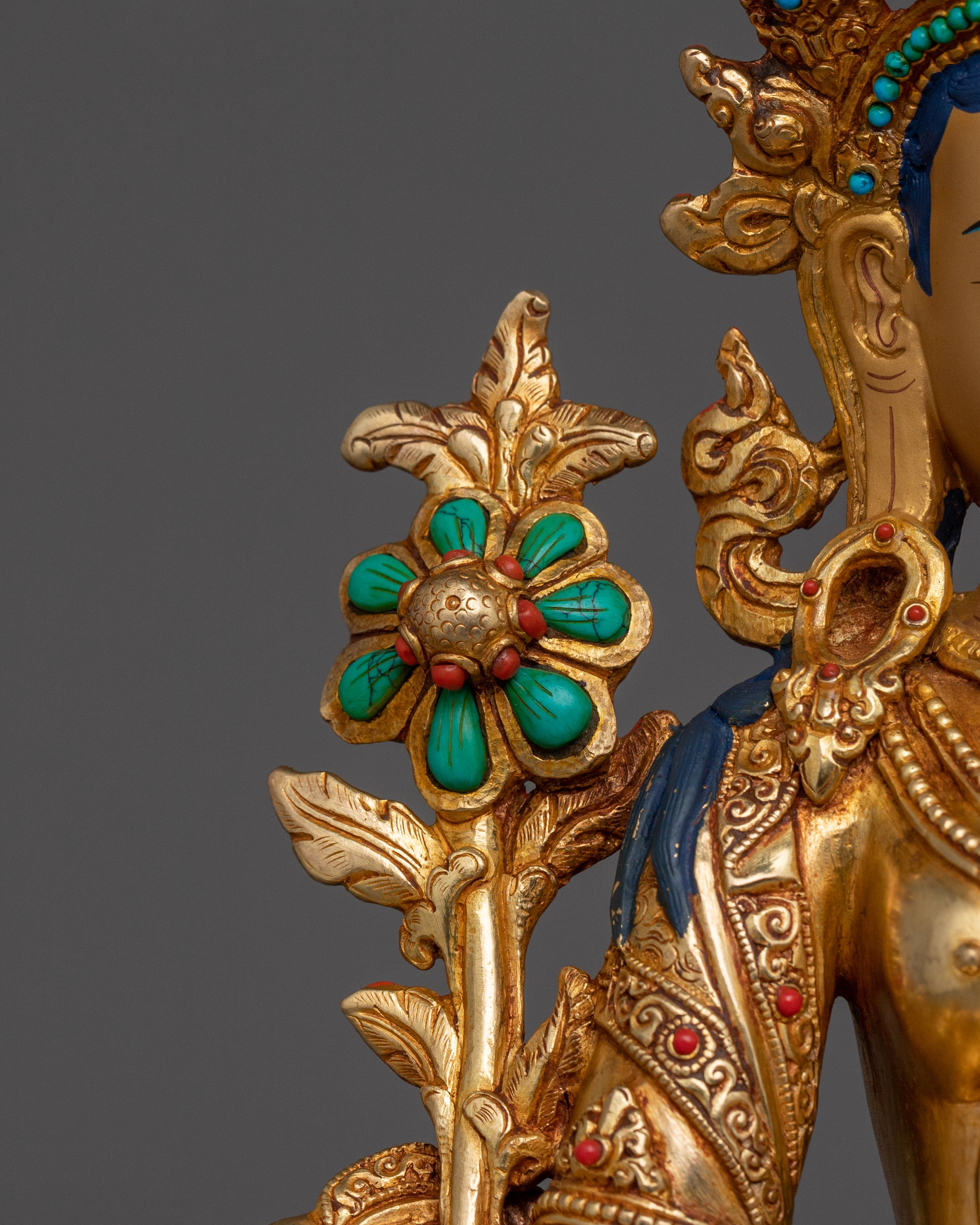 Compassionate Shyama Tara Statue | Green Tara - Mother of All Buddhas