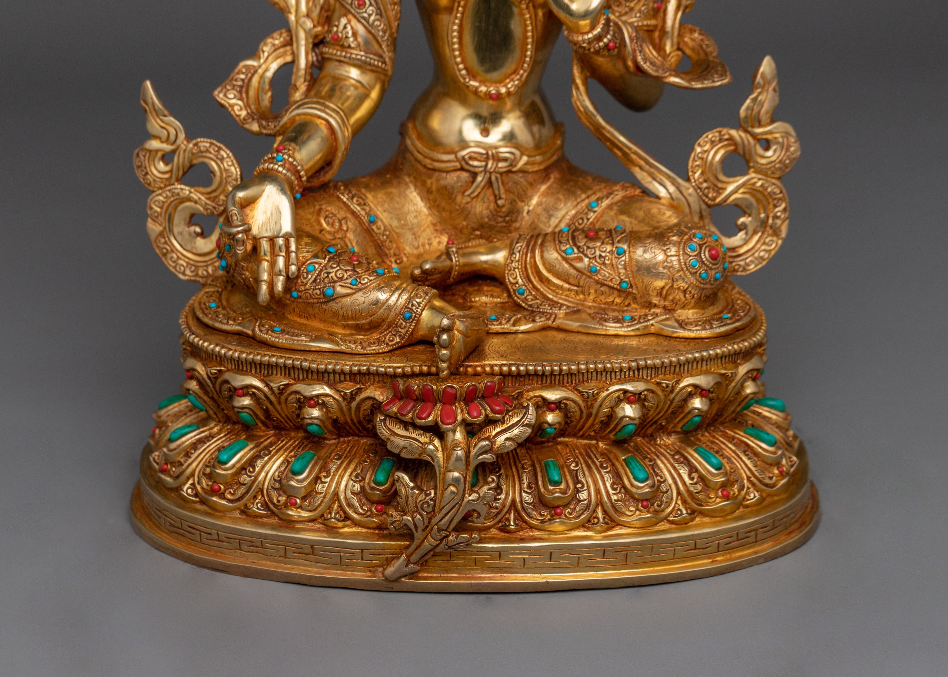 Compassionate Shyama Tara Statue | Green Tara - Mother of All Buddhas