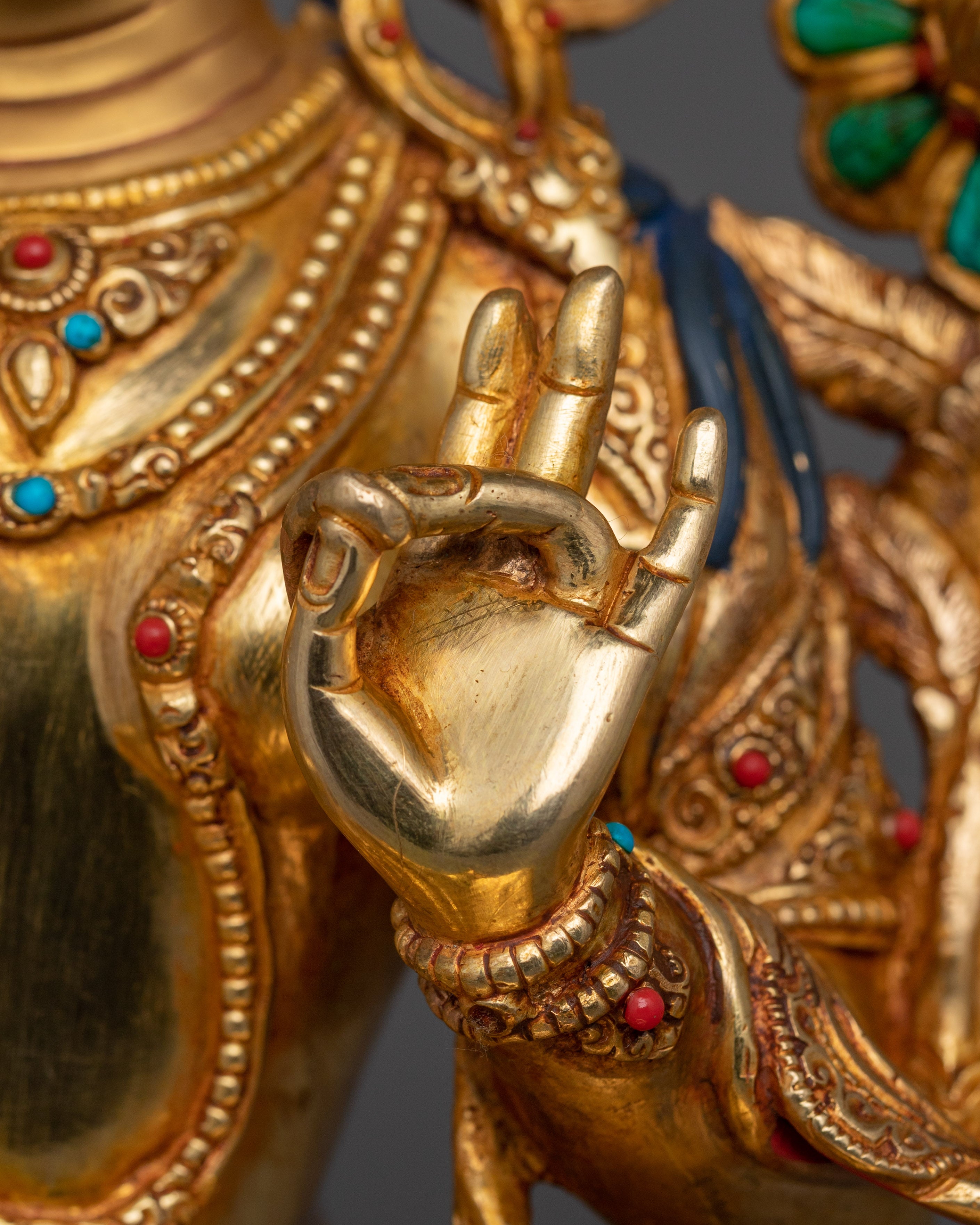 Compassionate Shyama Tara Statue | Green Tara - Mother of All Buddhas