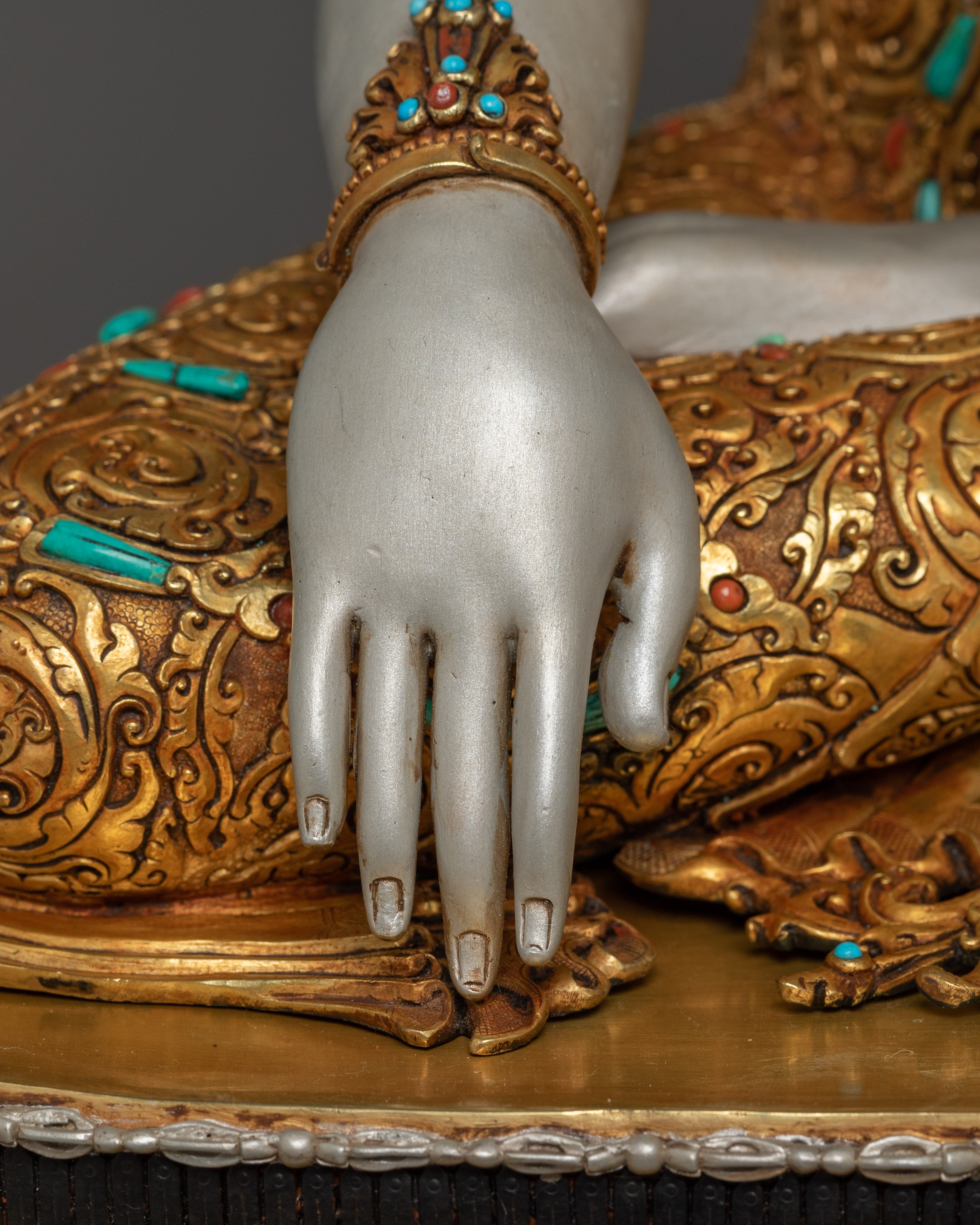 Tibetan Crown Shakyamuni Buddha Statue | The Jeweled Sage