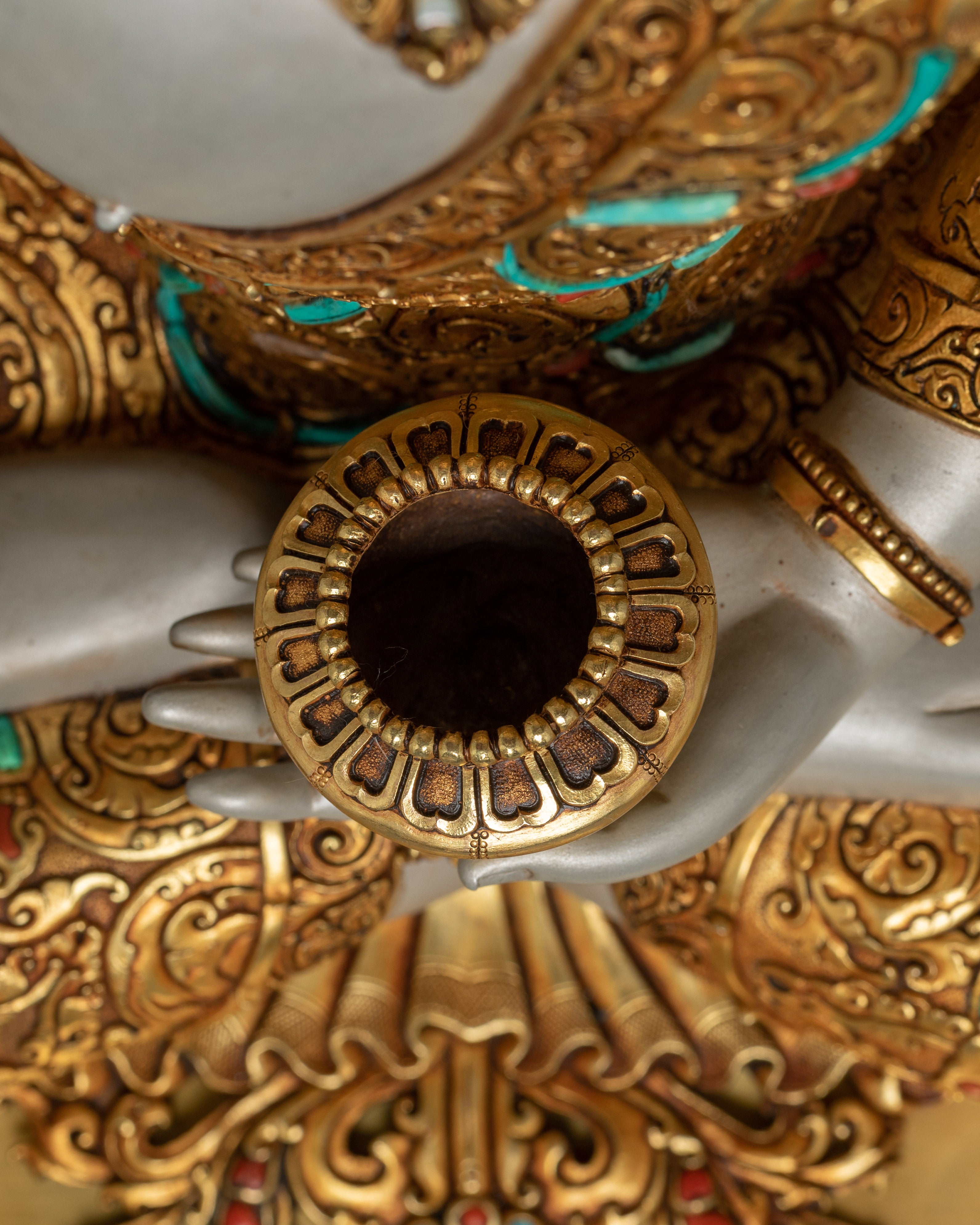 Tibetan Crown Shakyamuni Buddha Statue | The Jeweled Sage