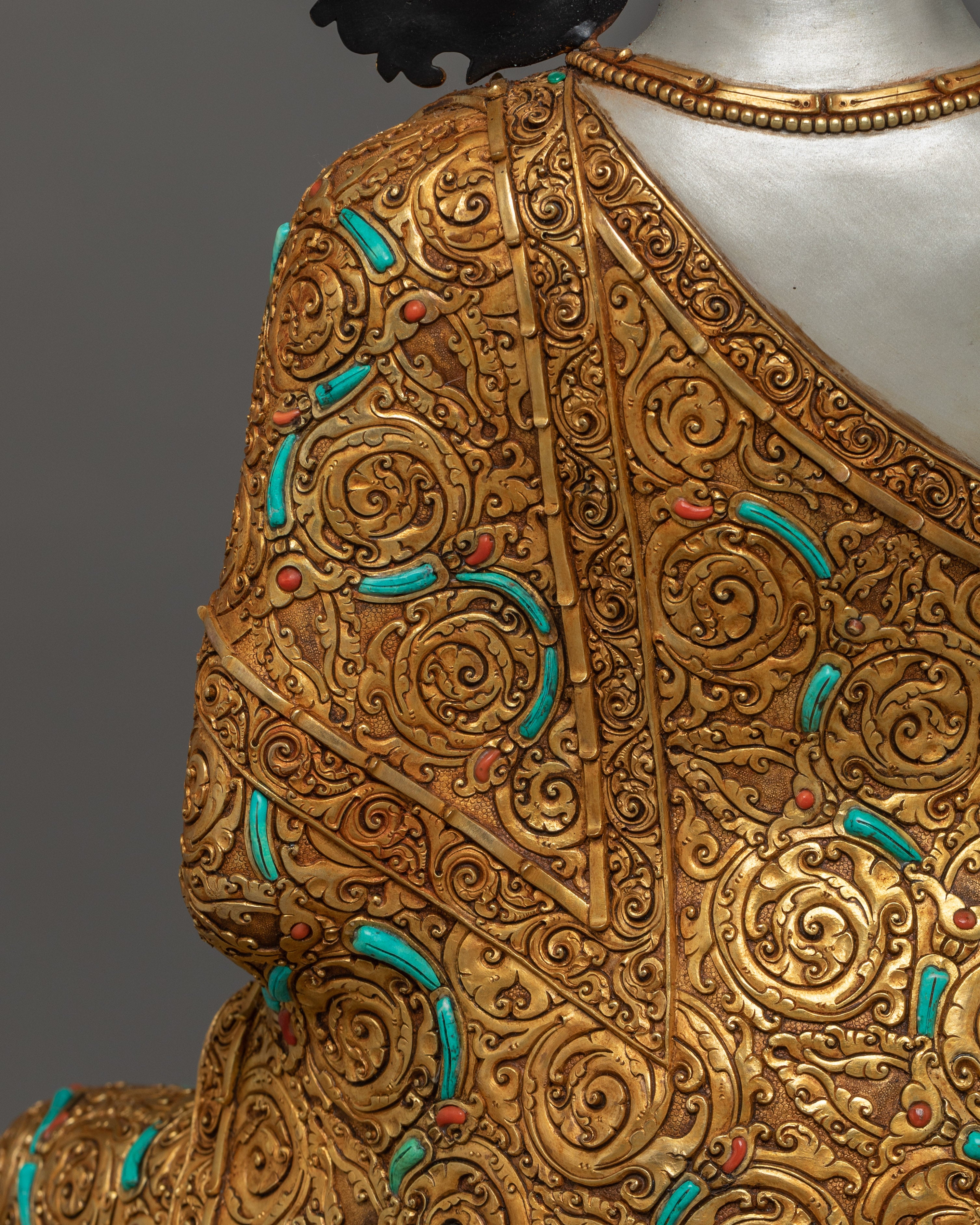 Tibetan Crown Shakyamuni Buddha Statue | The Jeweled Sage