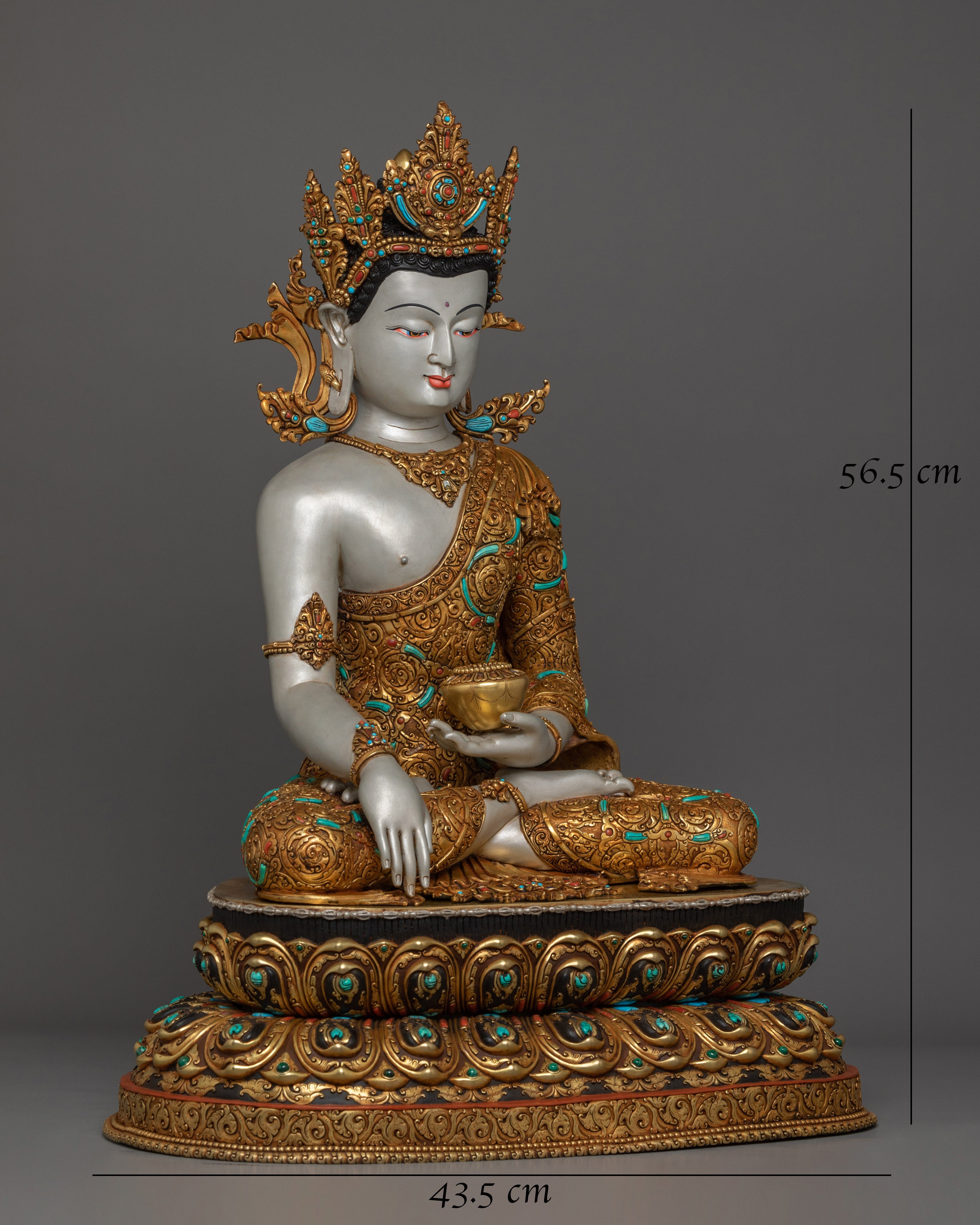tibetan-crown-shakyamuni-buddha-statue