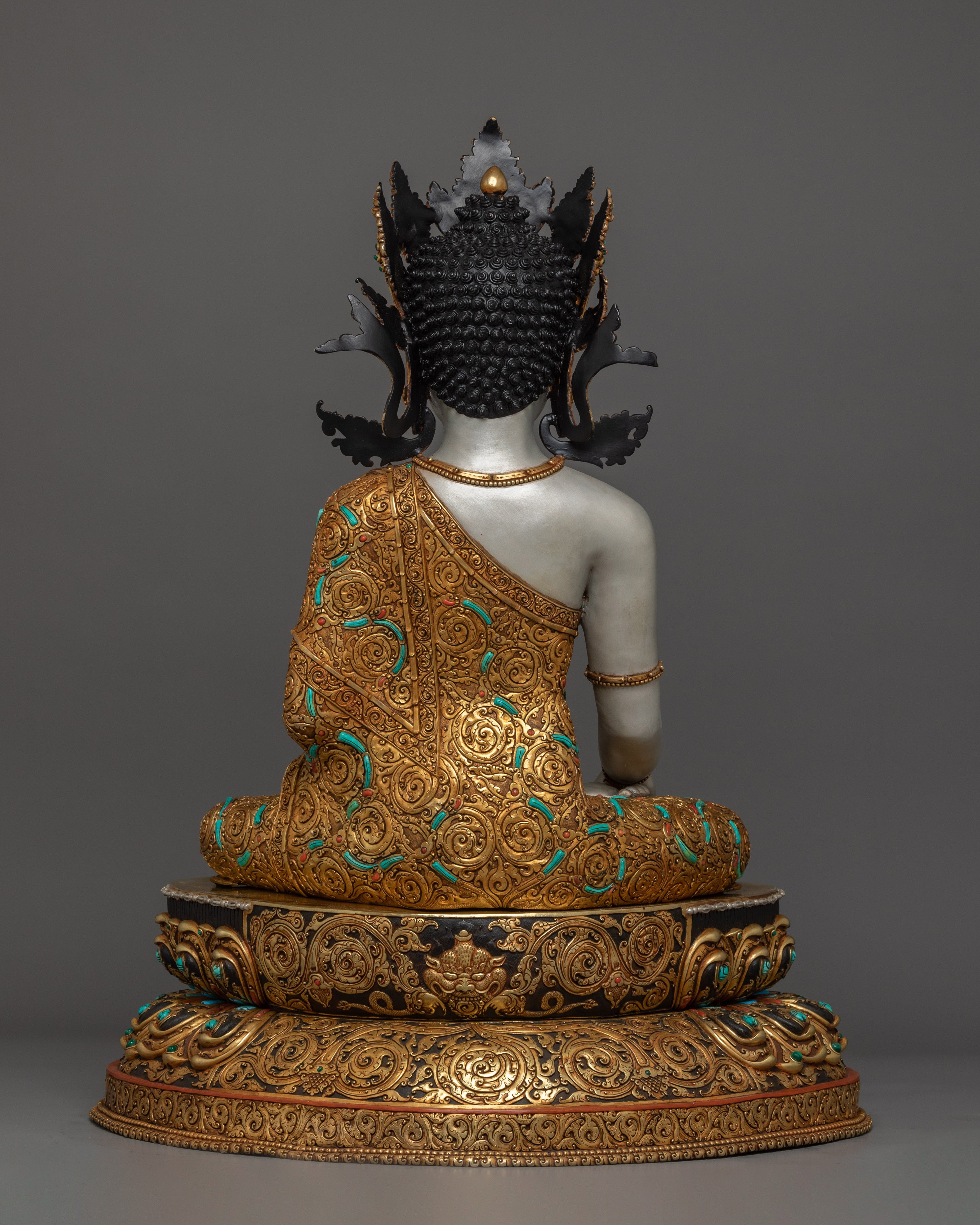 Tibetan Crown Shakyamuni Buddha Statue | The Jeweled Sage