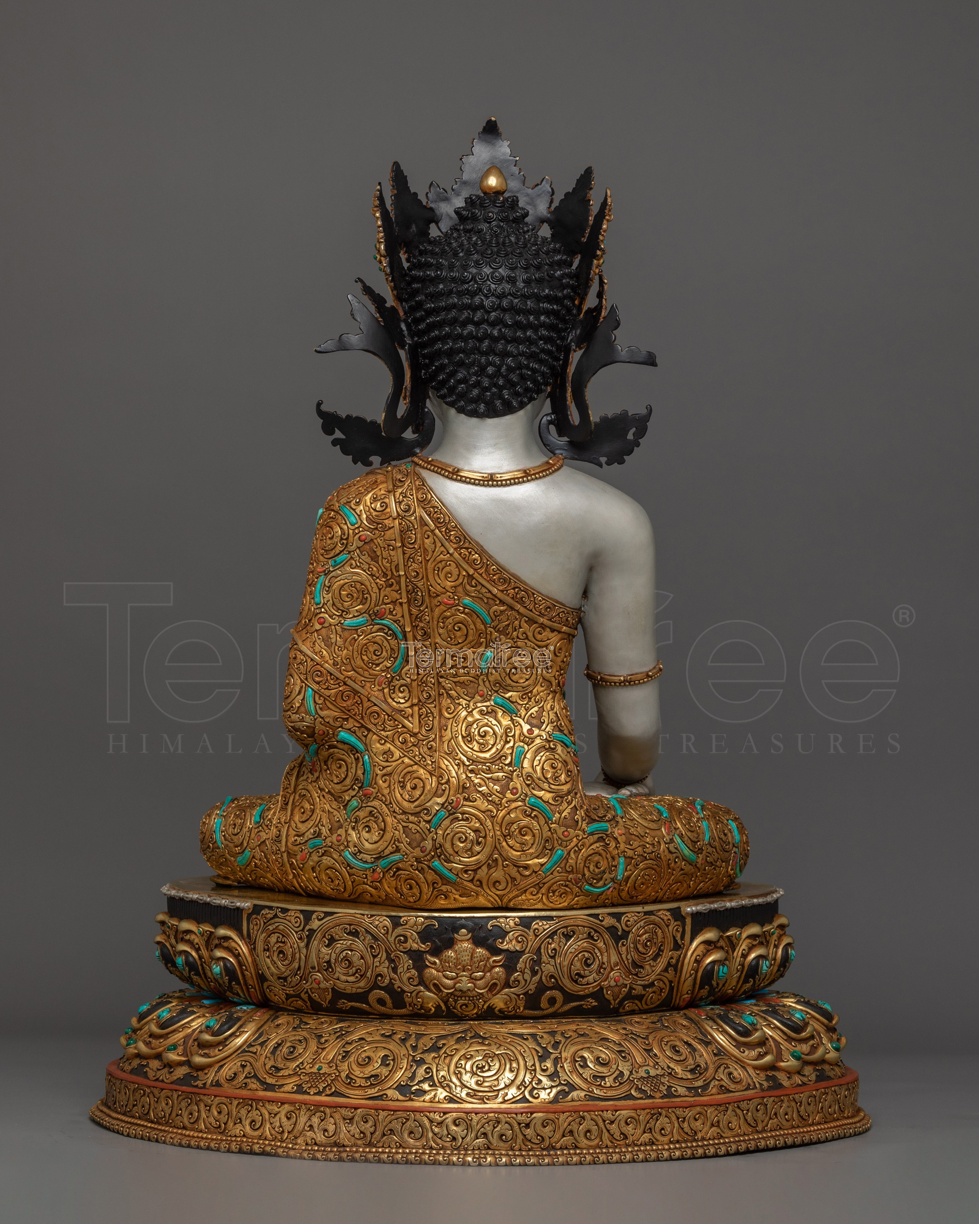 Tibetan Crown Shakyamuni Buddha Statue | The Jeweled Sage