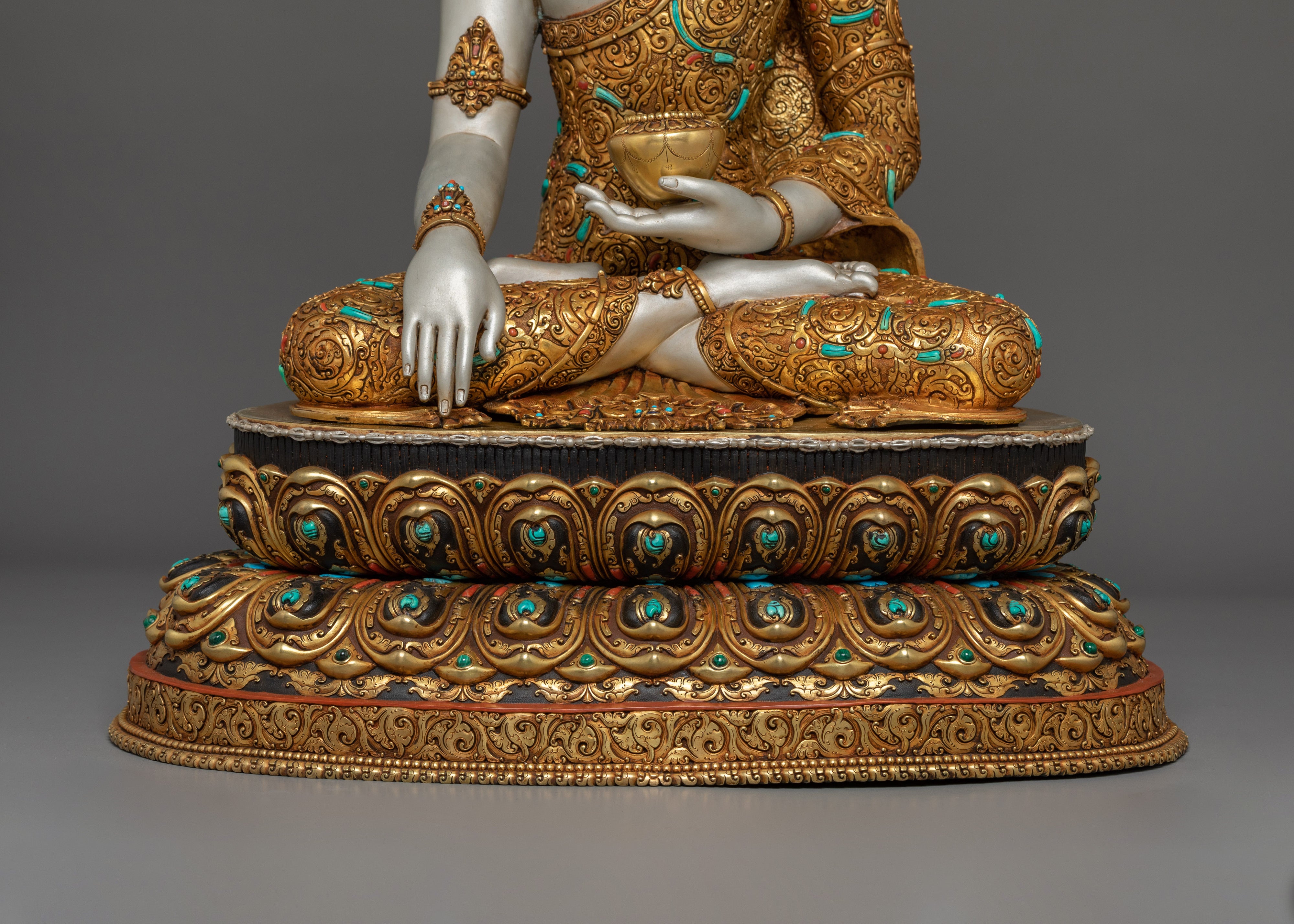 Tibetan Crown Shakyamuni Buddha Statue | The Jeweled Sage