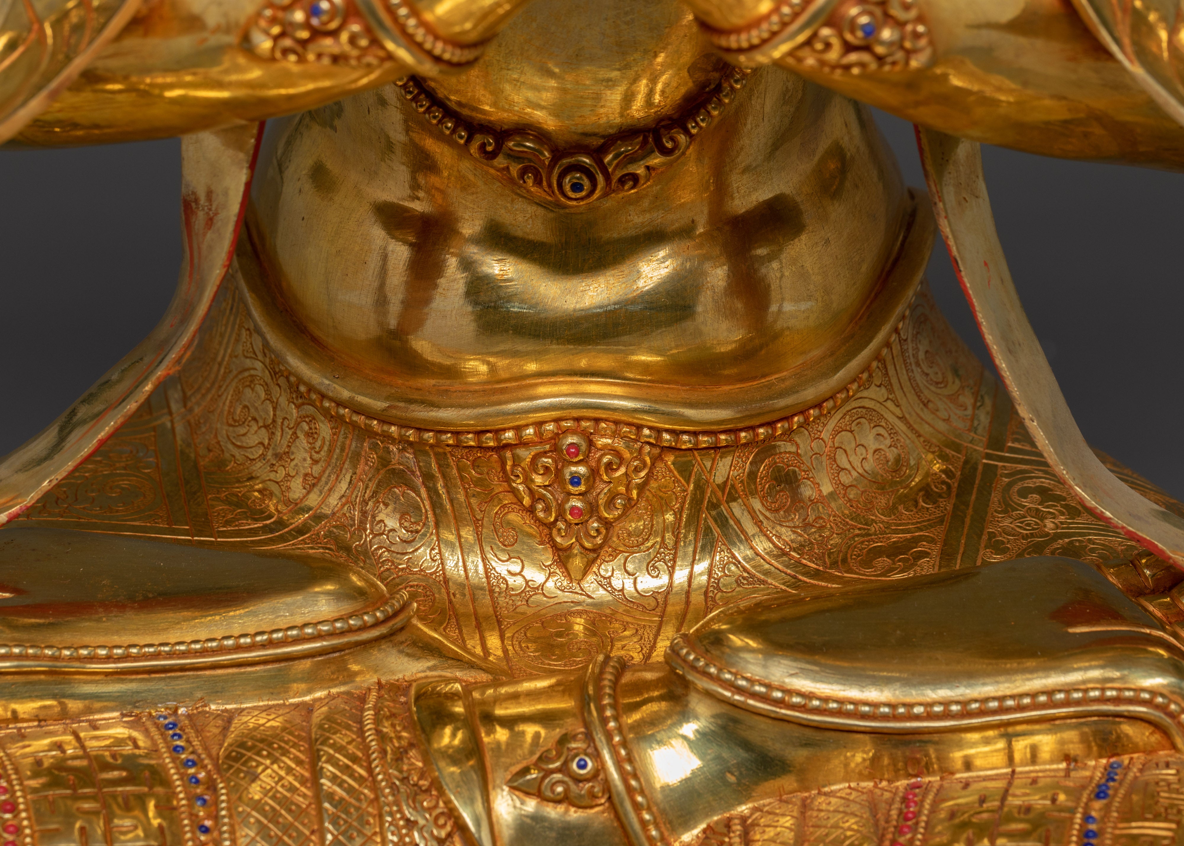 Bodhisattva of Compassion Chenrezig Statue | Four Armed Chenrezig