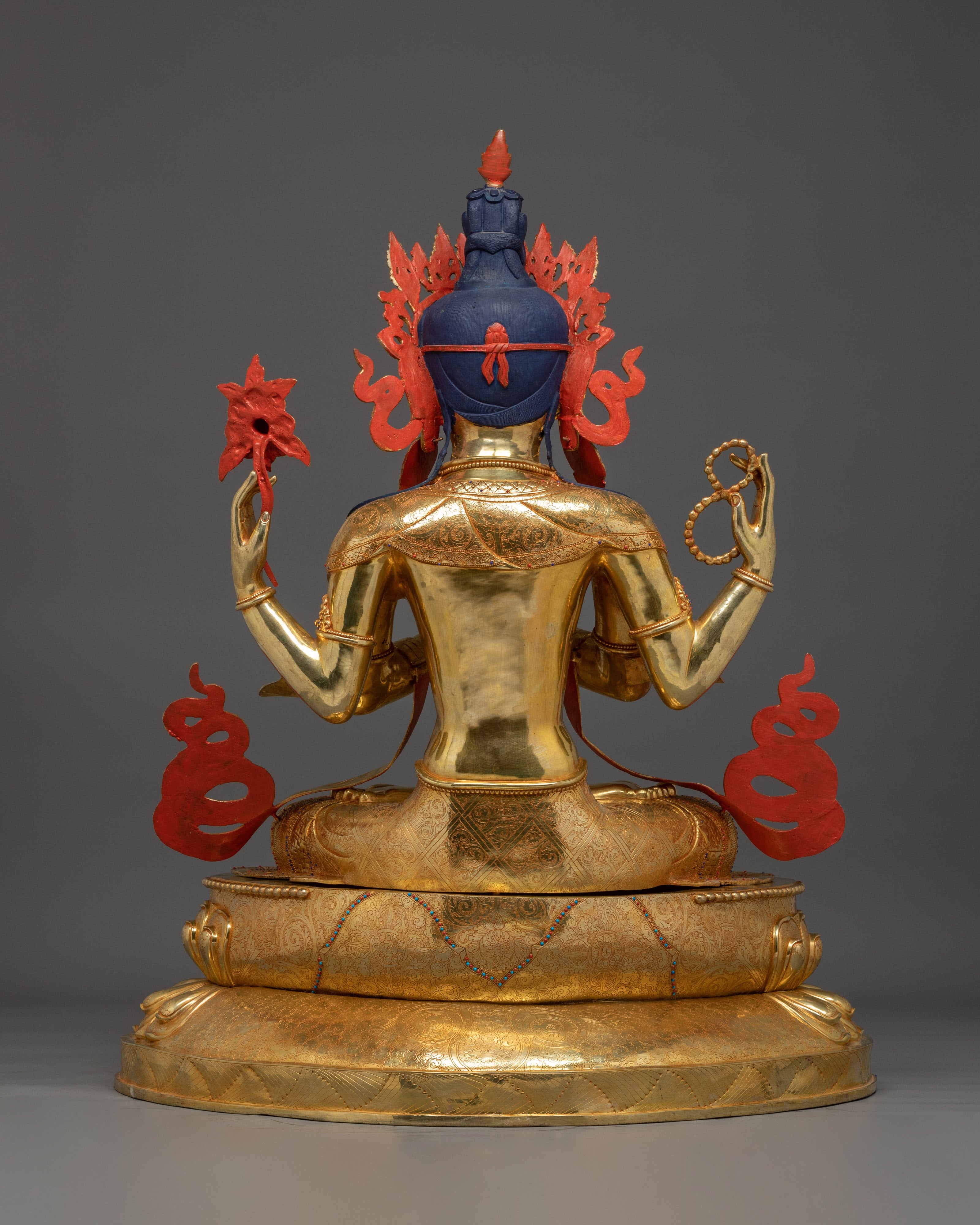 Bodhisattva of Compassion Chenrezig Statue | Four Armed Chenrezig