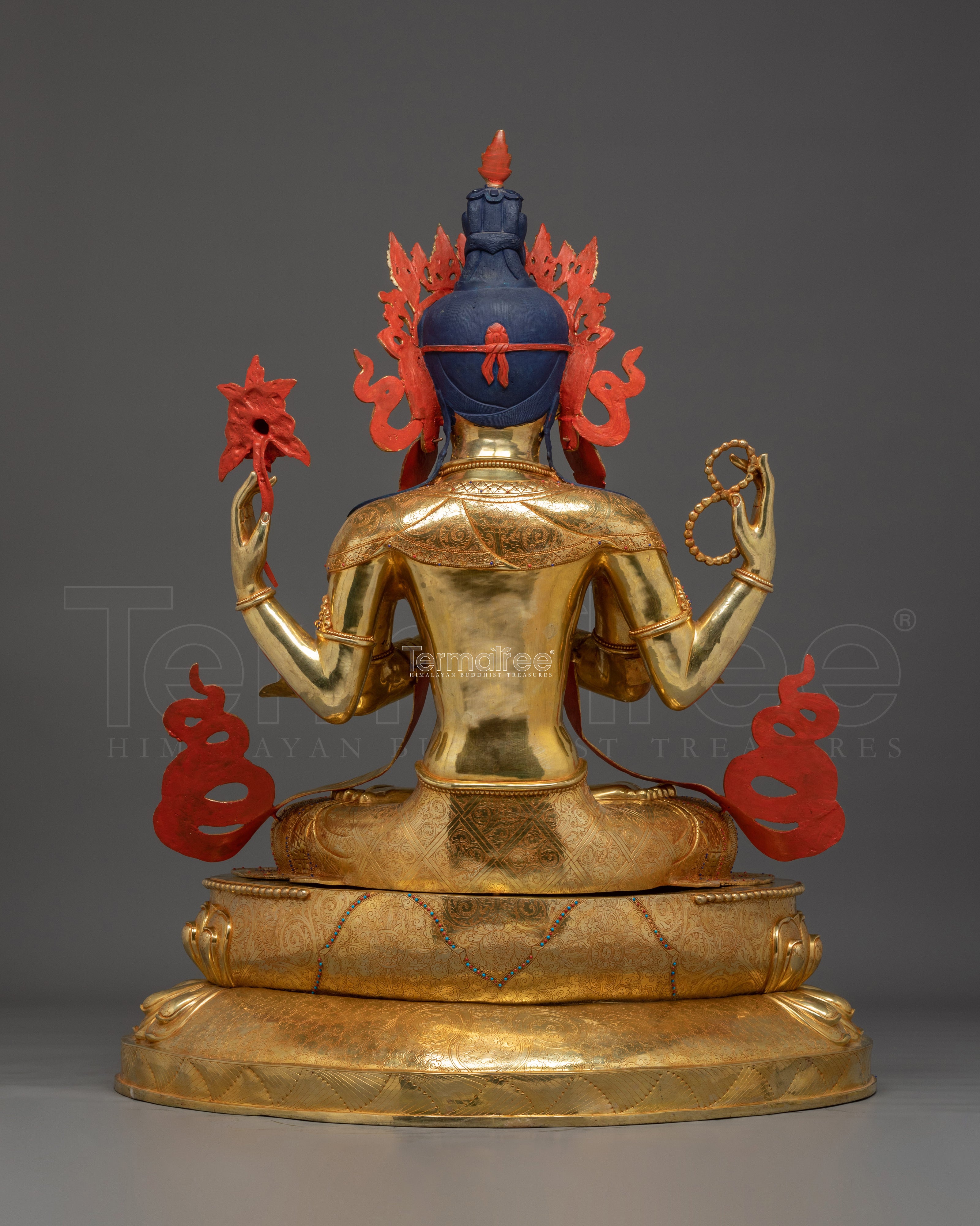 Bodhisattva of Compassion Chenrezig Statue | Four Armed Chenrezig