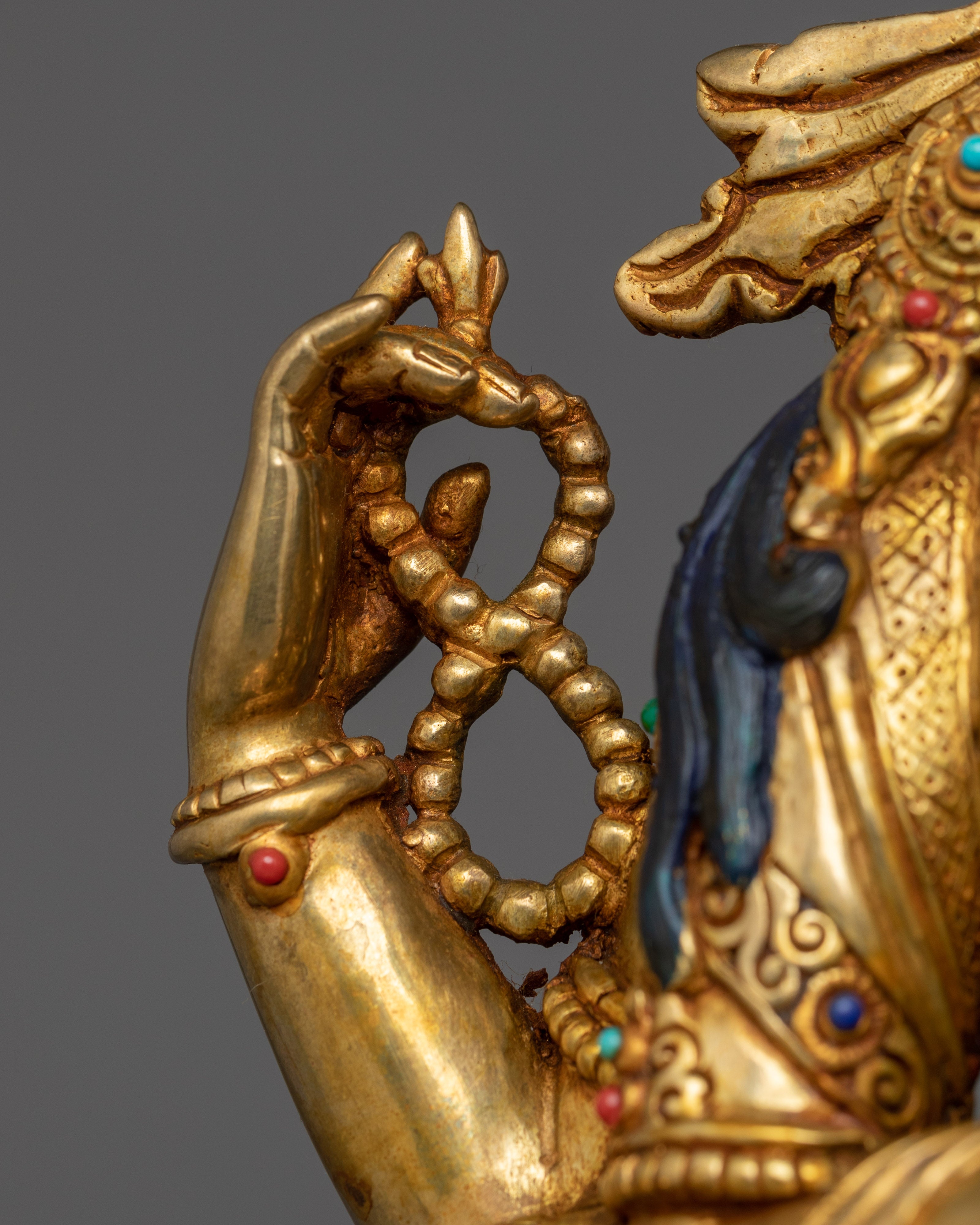 Four Armed Chenrezig Golden Statue | Avalokiteshvara - Lord of Compassion