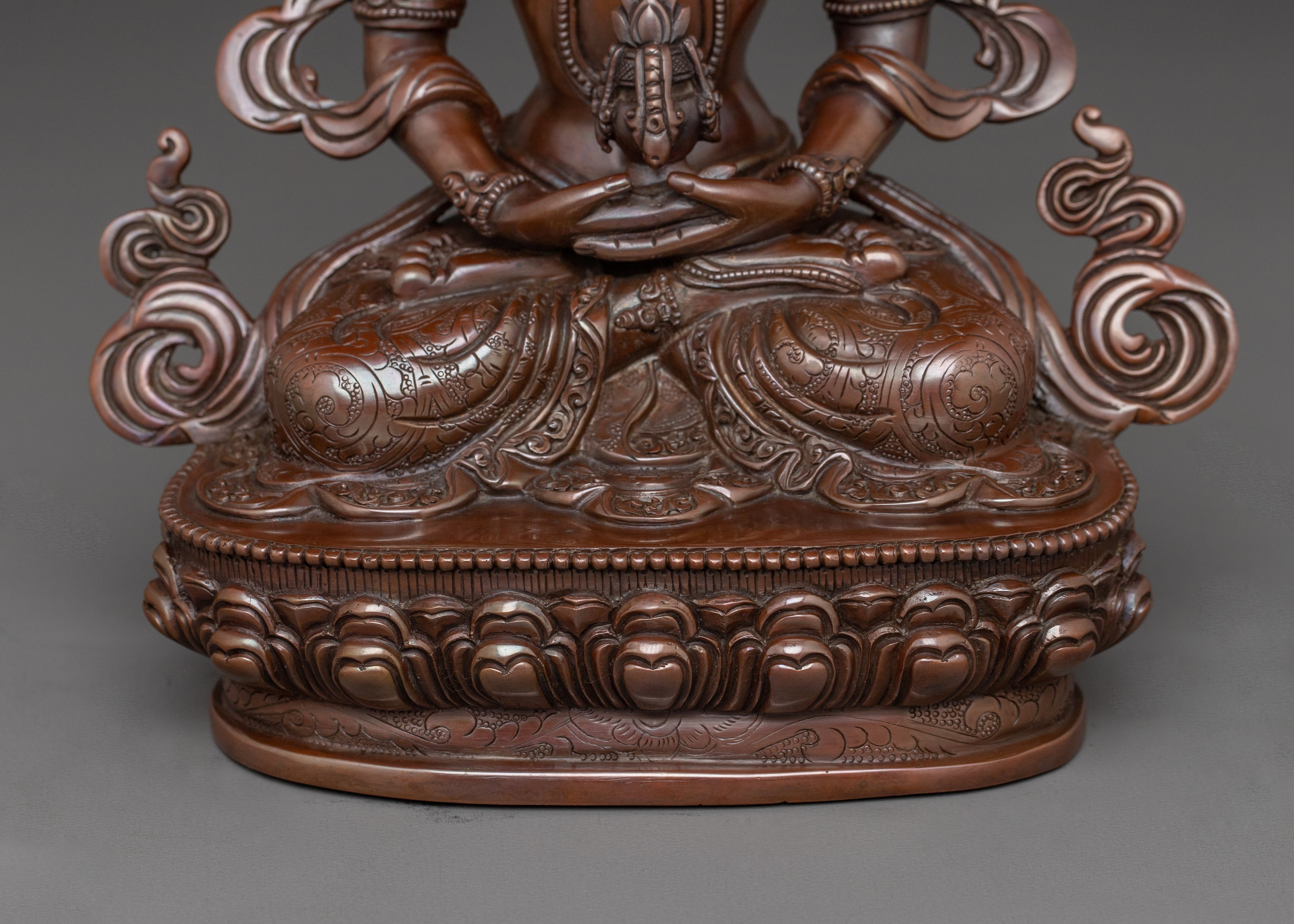 Oxidized Statue of Amitayus | Buddha of Boundless Light