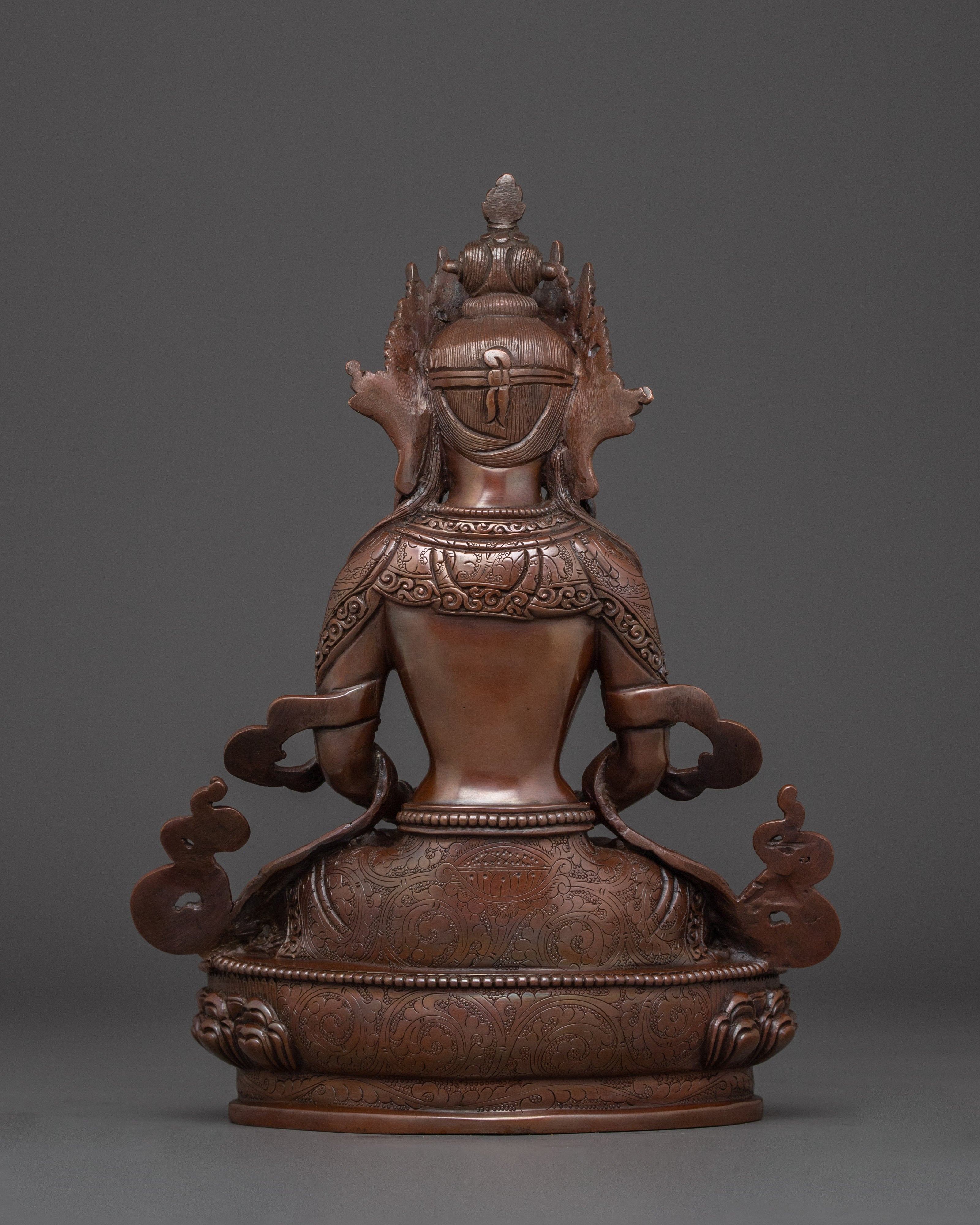 Oxidized Statue of Amitayus | Buddha of Boundless Light