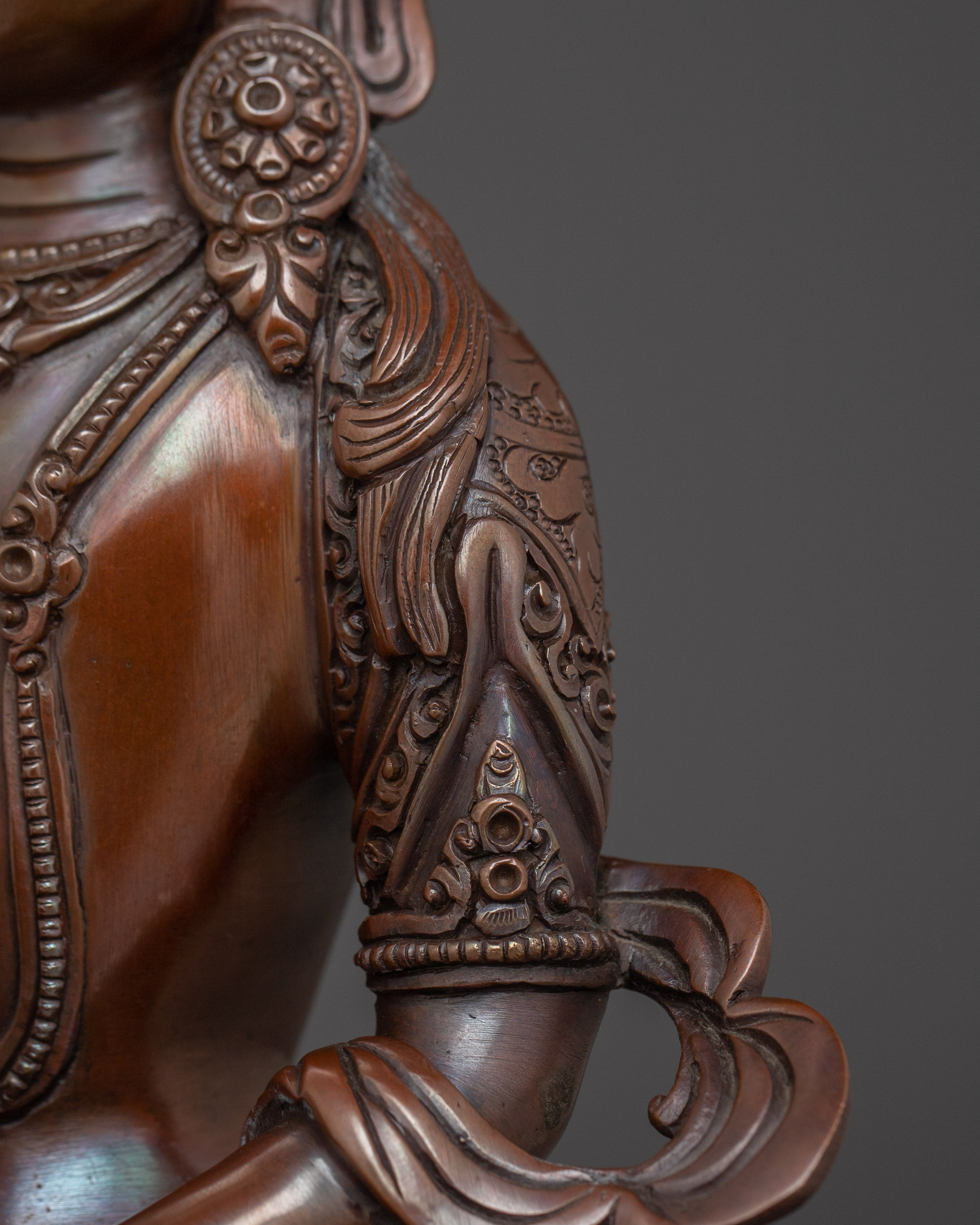 Oxidized Statue of Amitayus | Buddha of Boundless Light